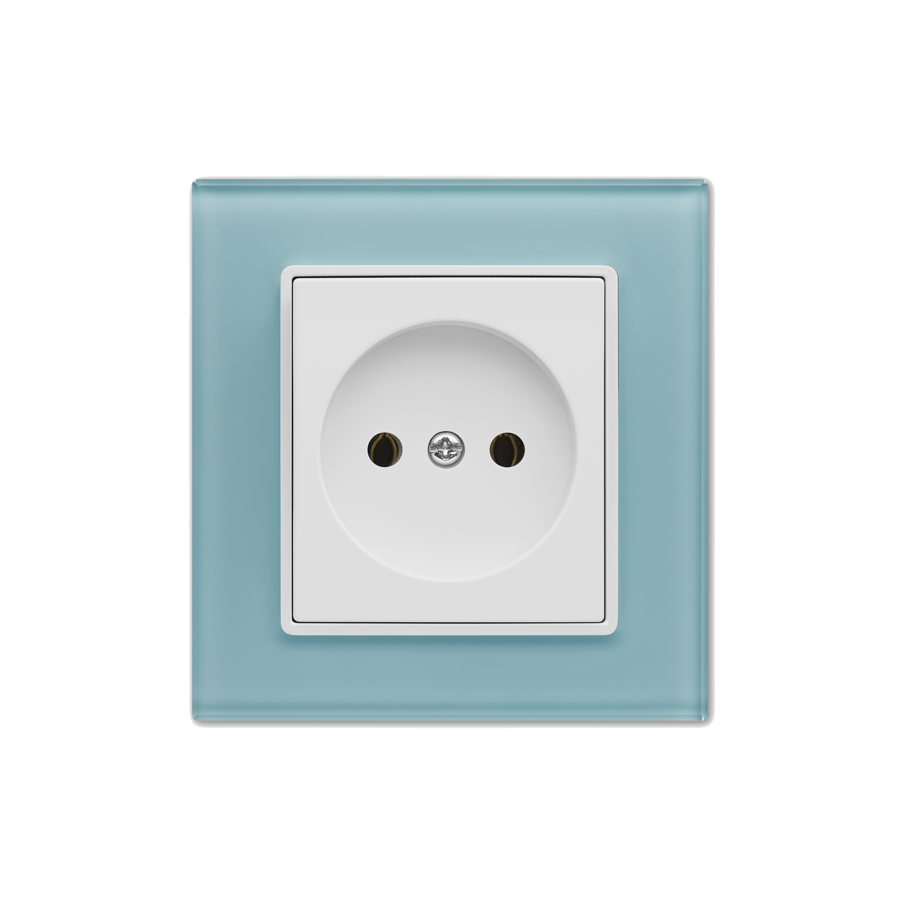 Изображение товара Розетка встраиваемая Vesta-electric Exclusive Blue FRZ00040001SIN цвет голубой