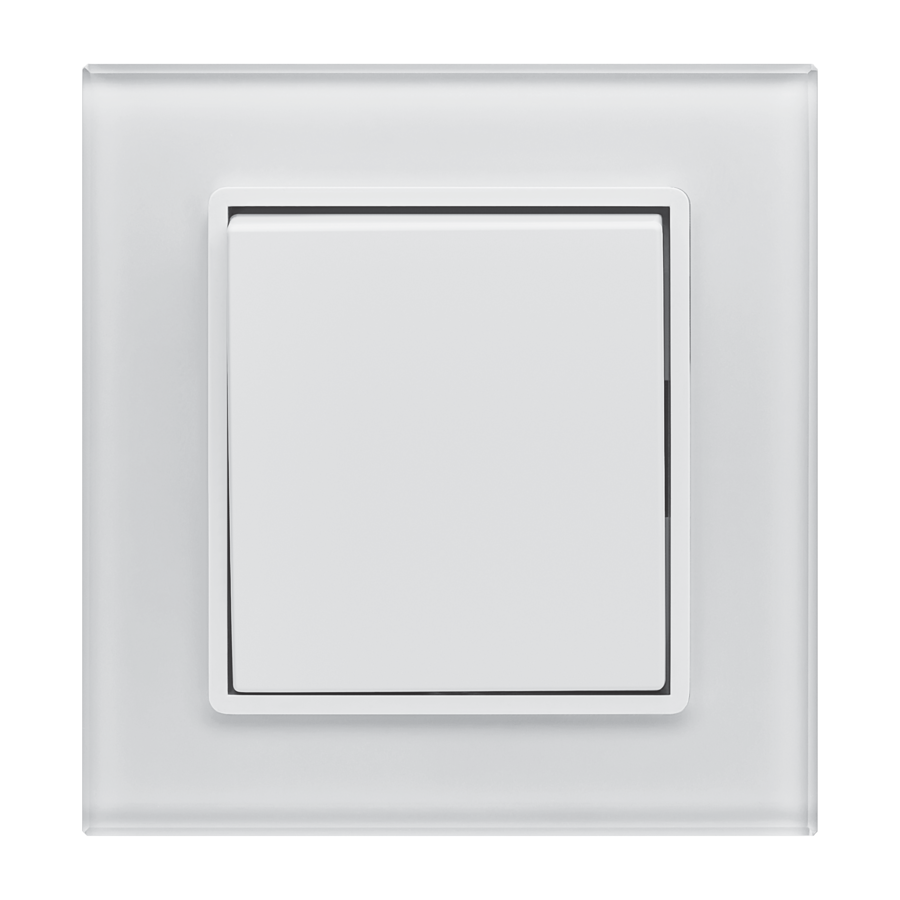Изображение товара Выключатель встраиваемый Vesta-electric Exclusive White FVK050104BEL 1 клавиша цвет белый