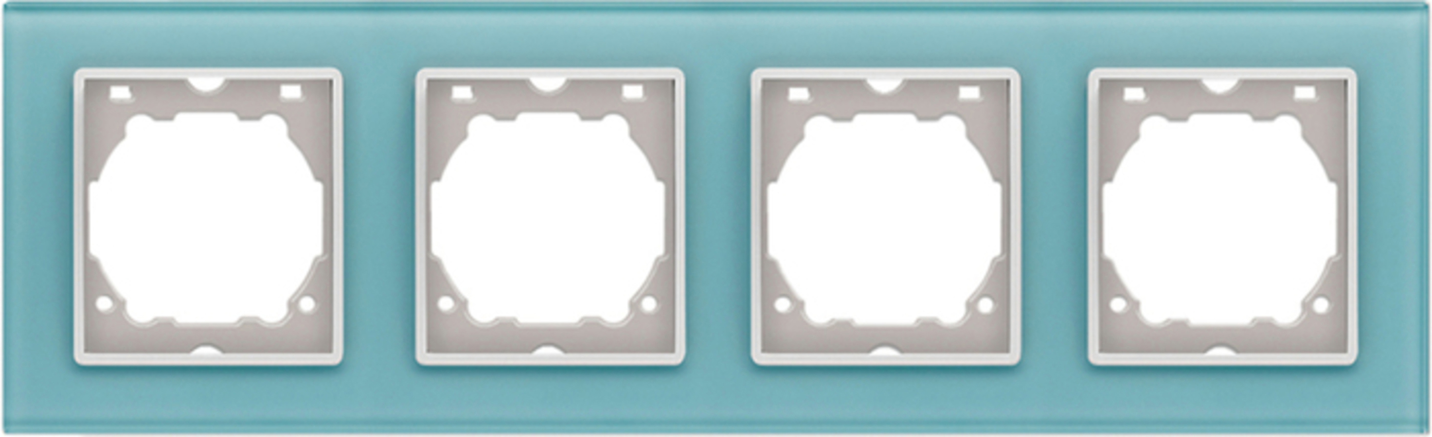 Изображение товара Ramka dlya rozetok i vyklyuchateley VESTA-ELECTRIC Exclusive Blue 4 posta