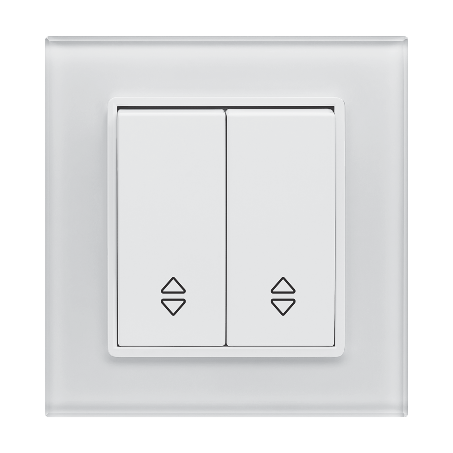 Изображение товара Выключатель встраиваемый Vesta-electric Exclusive White FVK050106BEL 2 клавиши цвет белый