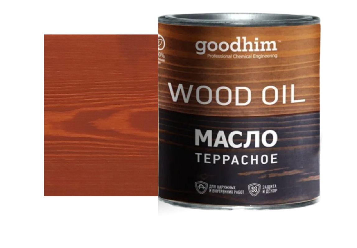 Изображение товара Масло террасное GOODHIM 675155 цвет каштан 0.75 л