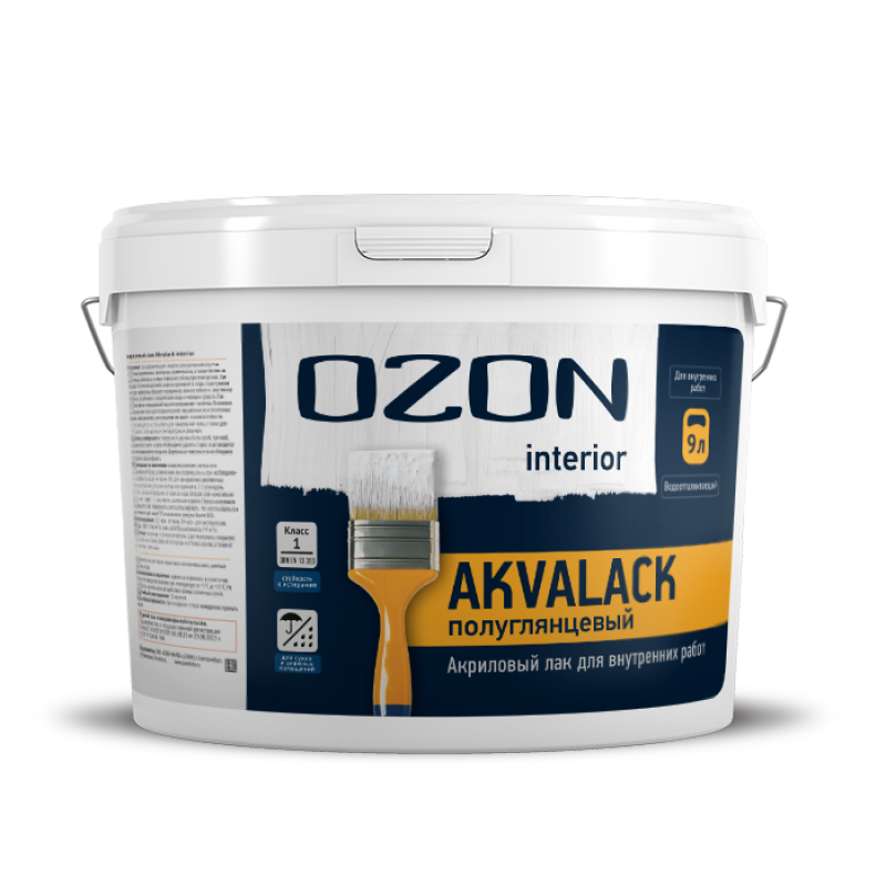 Изображение товара Лак акриловый Ozon Akalack-interior АЛИ-9 9 л