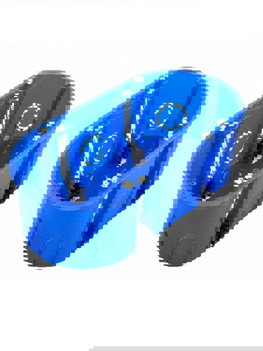 Изображение товара Подрозетник ПРОМРУКАВ 66x140x50 мм 2 модуля синий IP20 6 шт