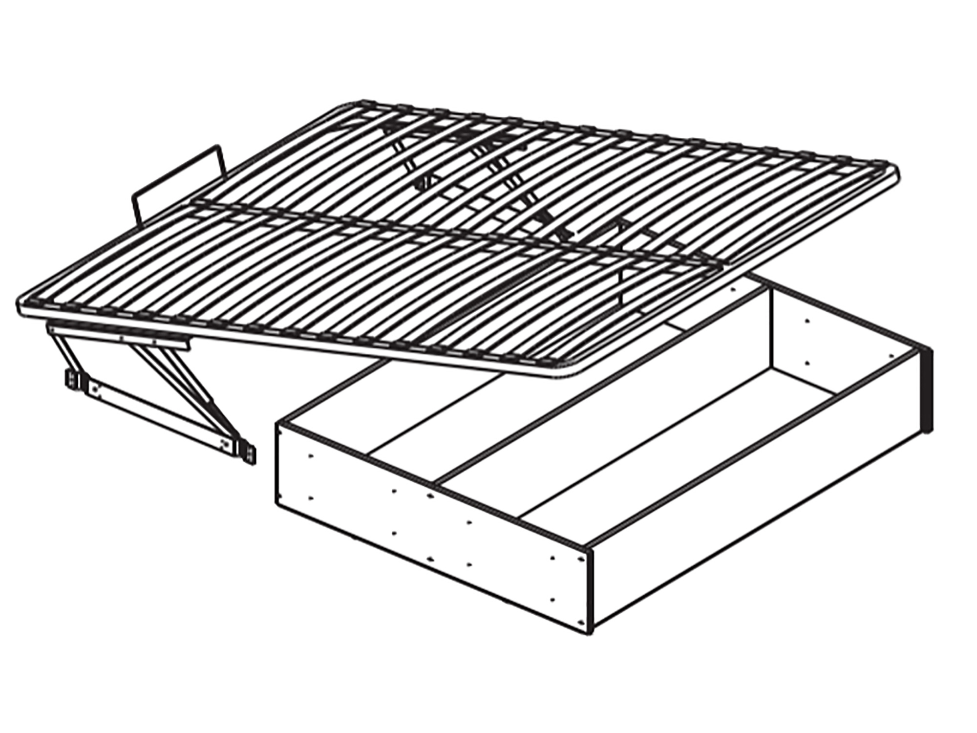 Изображение товара Основание для кроватей МКТ с подъемным механизмом 160x200 см светло-бежевый