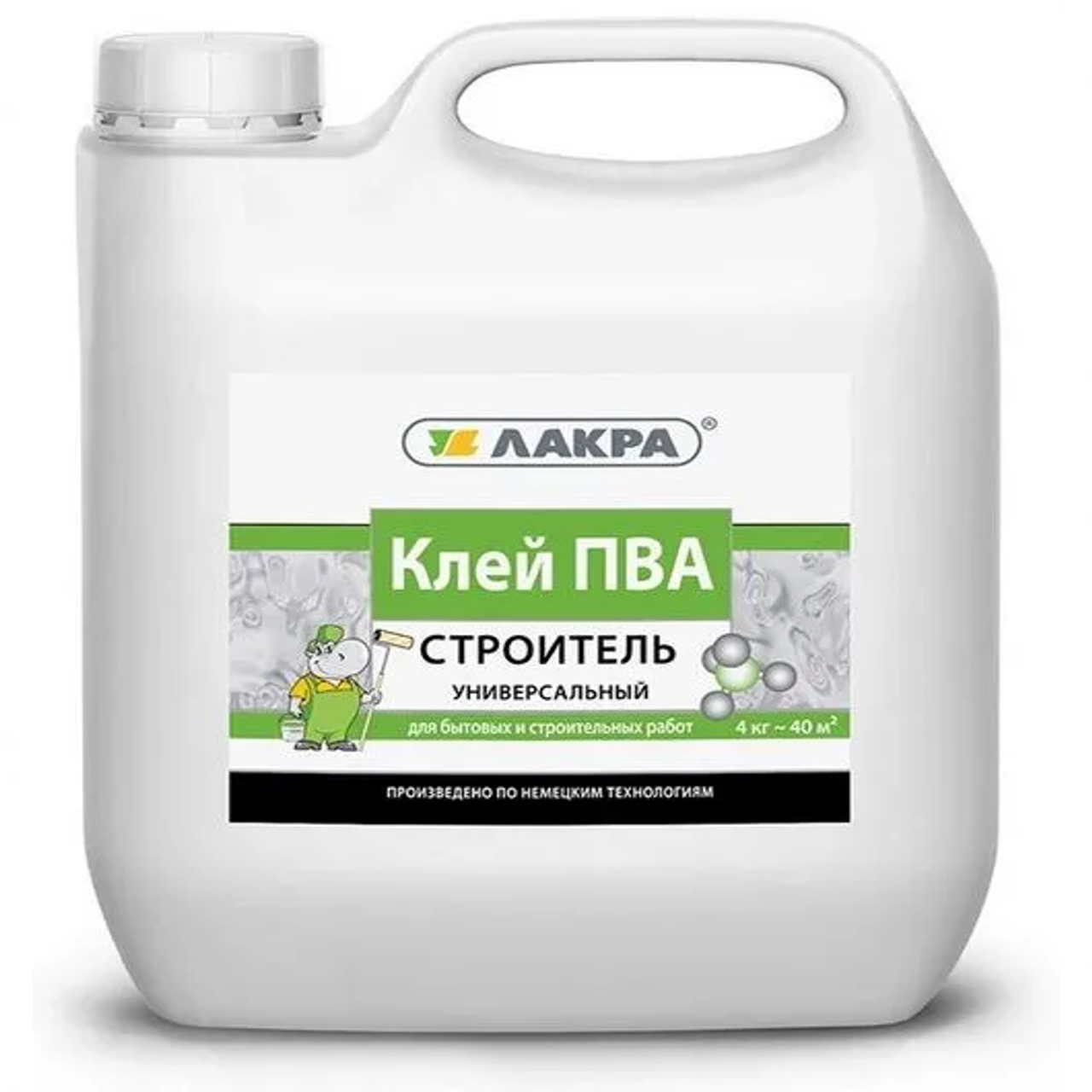 Изображение товара Клей ПВА Лакра универсальный «Строитель» 4 кг