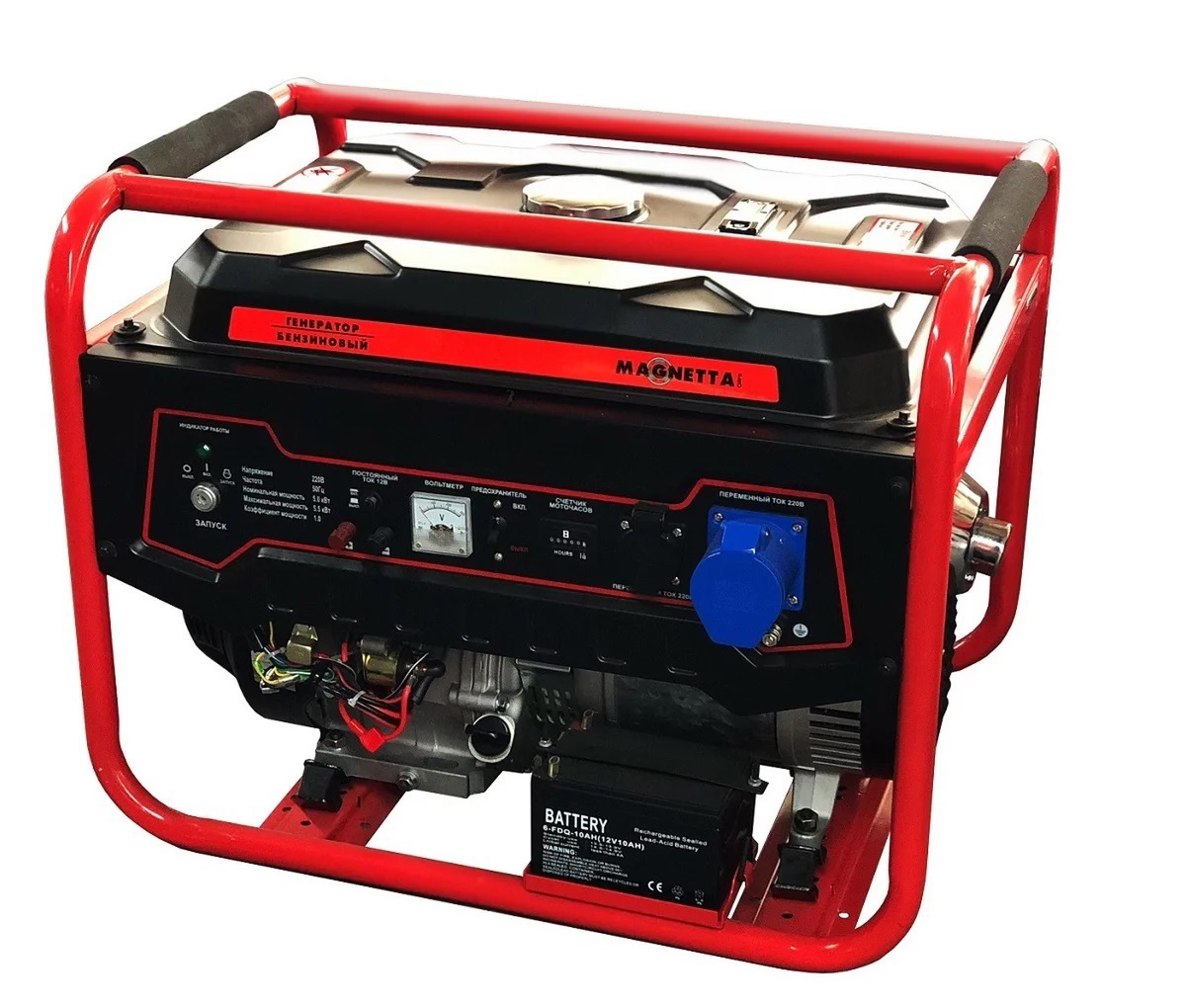 Изображение товара Бензиновый генератор Magnetta GFE6500N мощностью 5.5 кВт