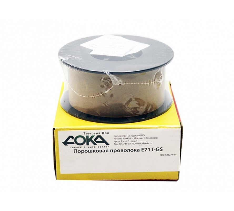 Изображение товара Проволока сварочная порошковая E71T-GS Дока 0.8 мм 0.8 кг
