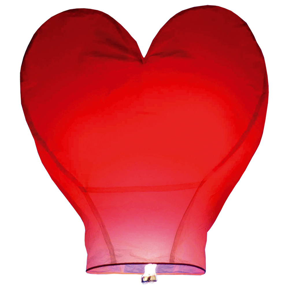 Изображение товара Фонарик летающий 38x95x95 "Сердце" Orange 82101