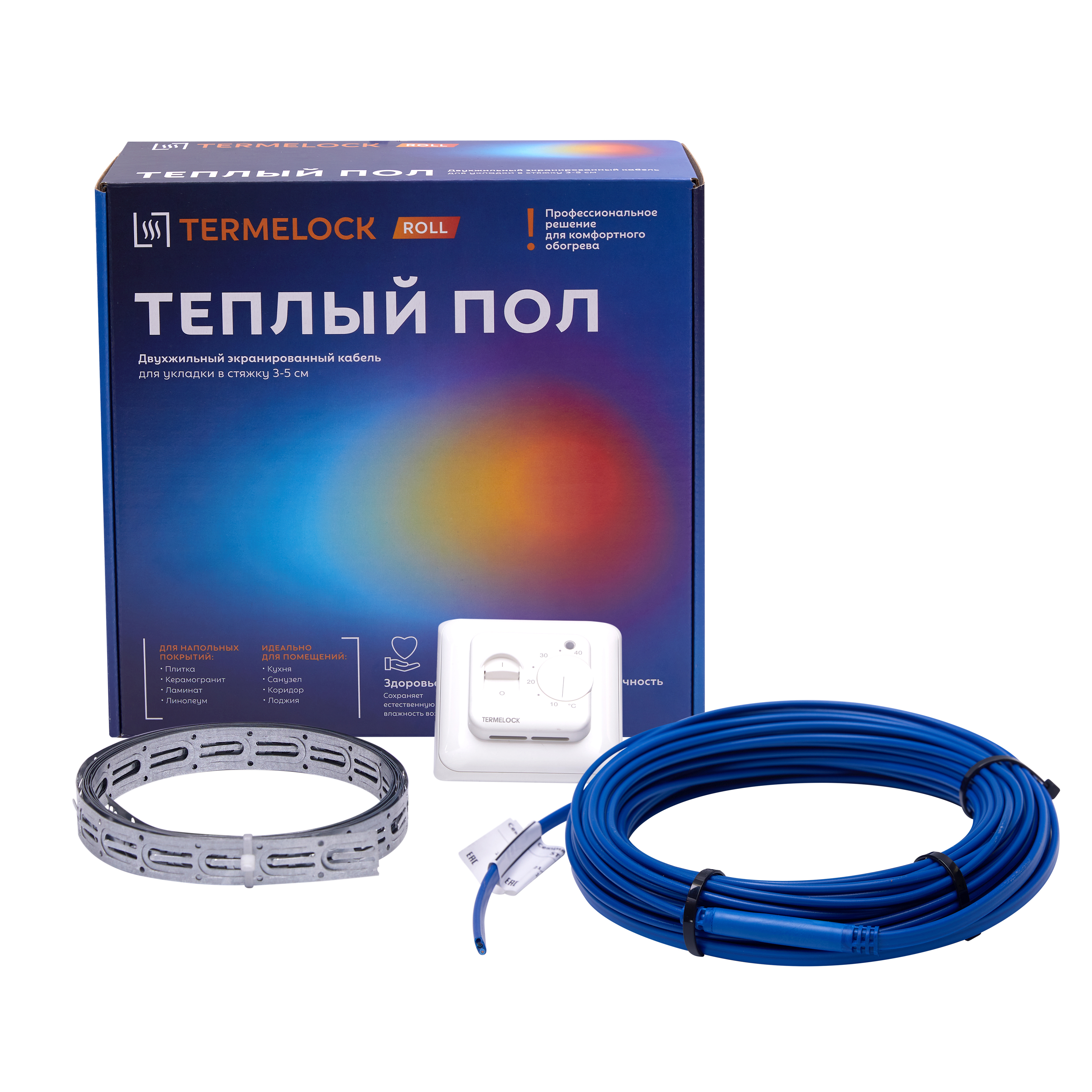Изображение товара Нагревательный кабель для теплого пола Termelock 3.7 м² 450 Вт с механическим терморегулятором