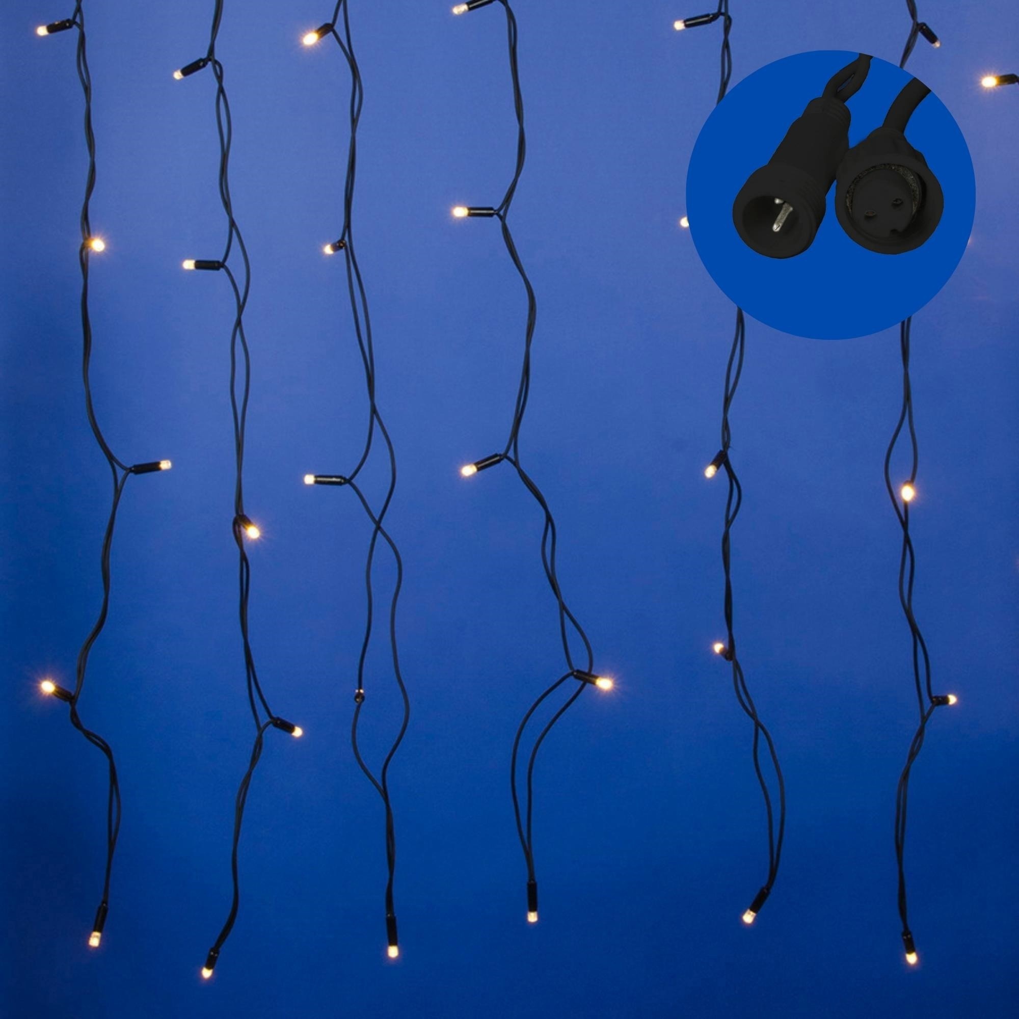 Изображение товара Электрогирлянда Uniel UL-00003938 3x2 м 240 ламп теплый белый свет