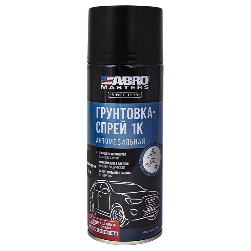 Изображение товара Грунтовка-спрей автомобильная Abro Masters SP-013-AM-REP-AUTO цвет черный 2 шт