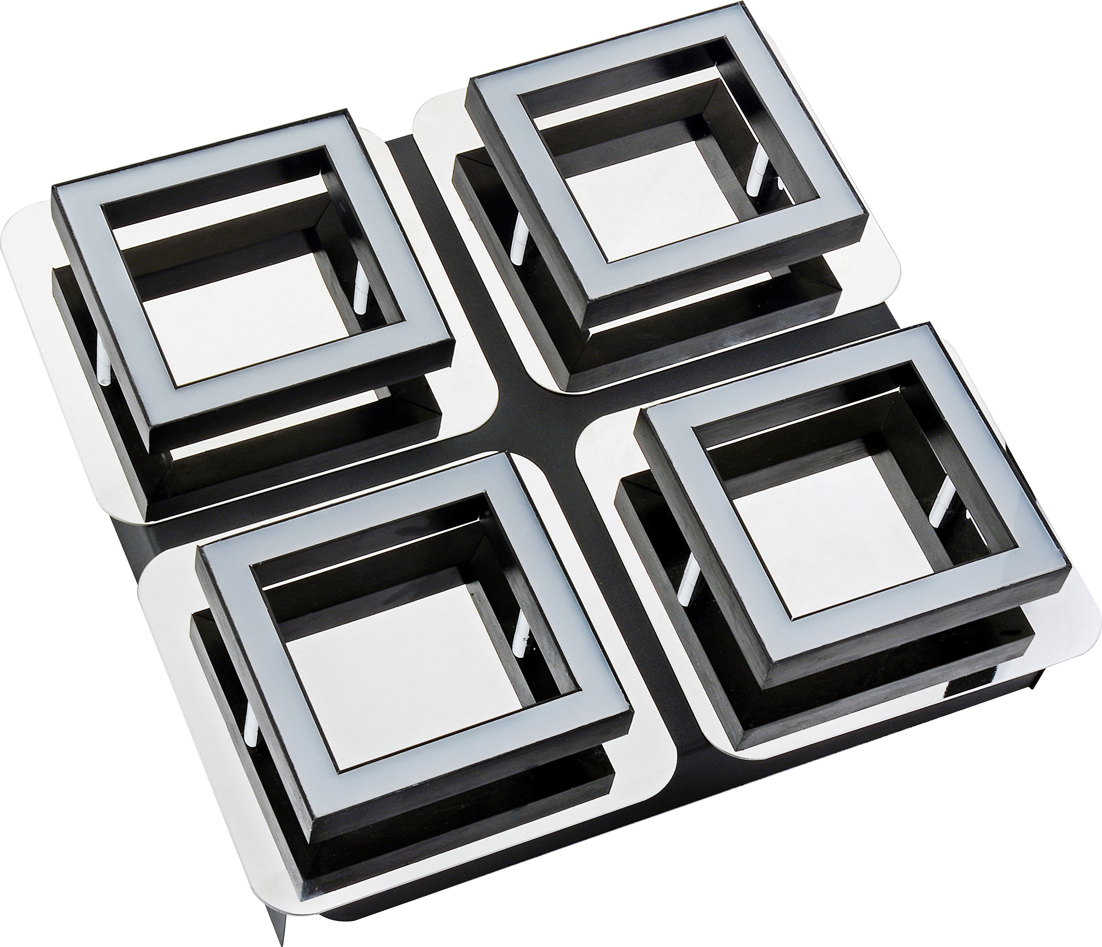 Изображение товара Светильник настенно-потолочный светодиодный HOROZ ELECTRIC LİKYA нейтральный белый хром 20Вт