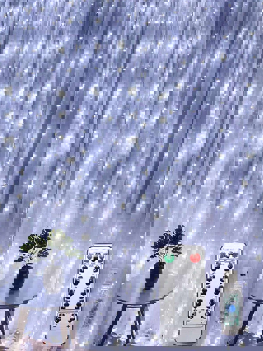 Изображение товара Электрогирлянда Роса 3х3 м 900 LED холодный белый 6 режимов CHINA DANS HX-3