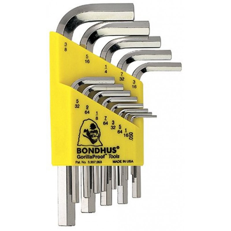 Изображение товара Набор имбусовых шестигранных ключей Bondhus 13 шт Brite Guard 16137