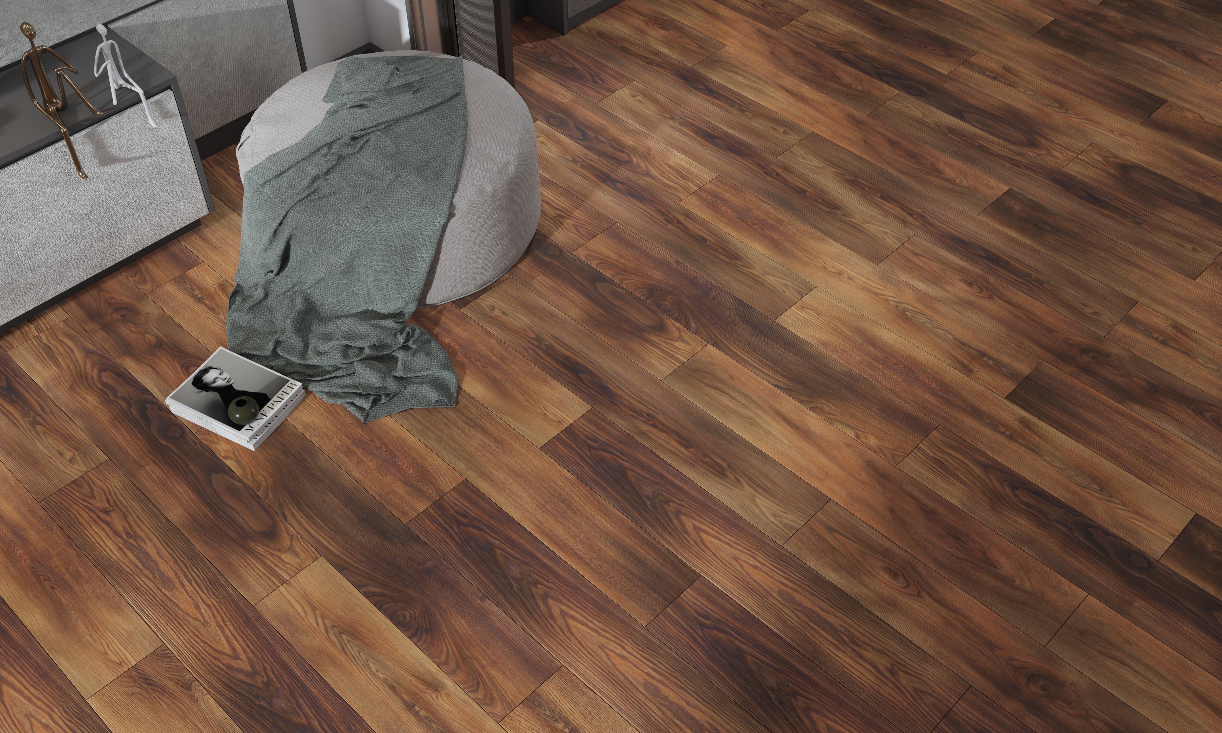 Изображение товара Ламинат AGT Marco Polo Premium Колорадо Коричневый 33 класс толщина 12 мм с фаской 1.37 м², цена за упаковку