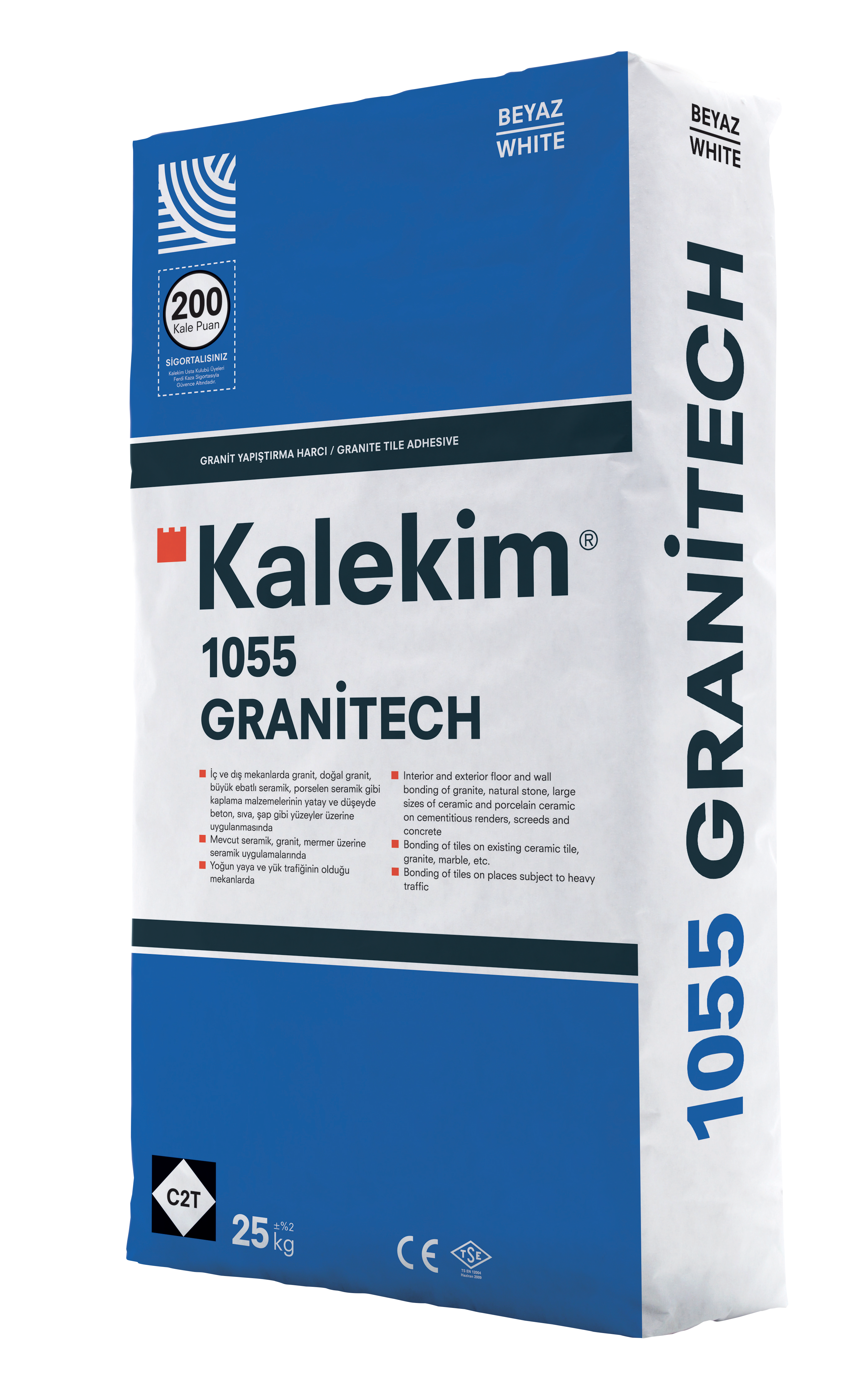 Изображение товара Клей для тяжелой плитки Kalekim 1055 Granitech Серый 25 кг