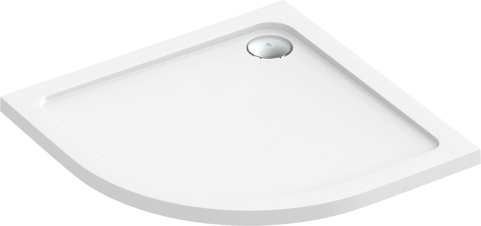 Изображение товара Душевой поддон BAS ПН00067 1/4 круга 100% акрил 90x90см