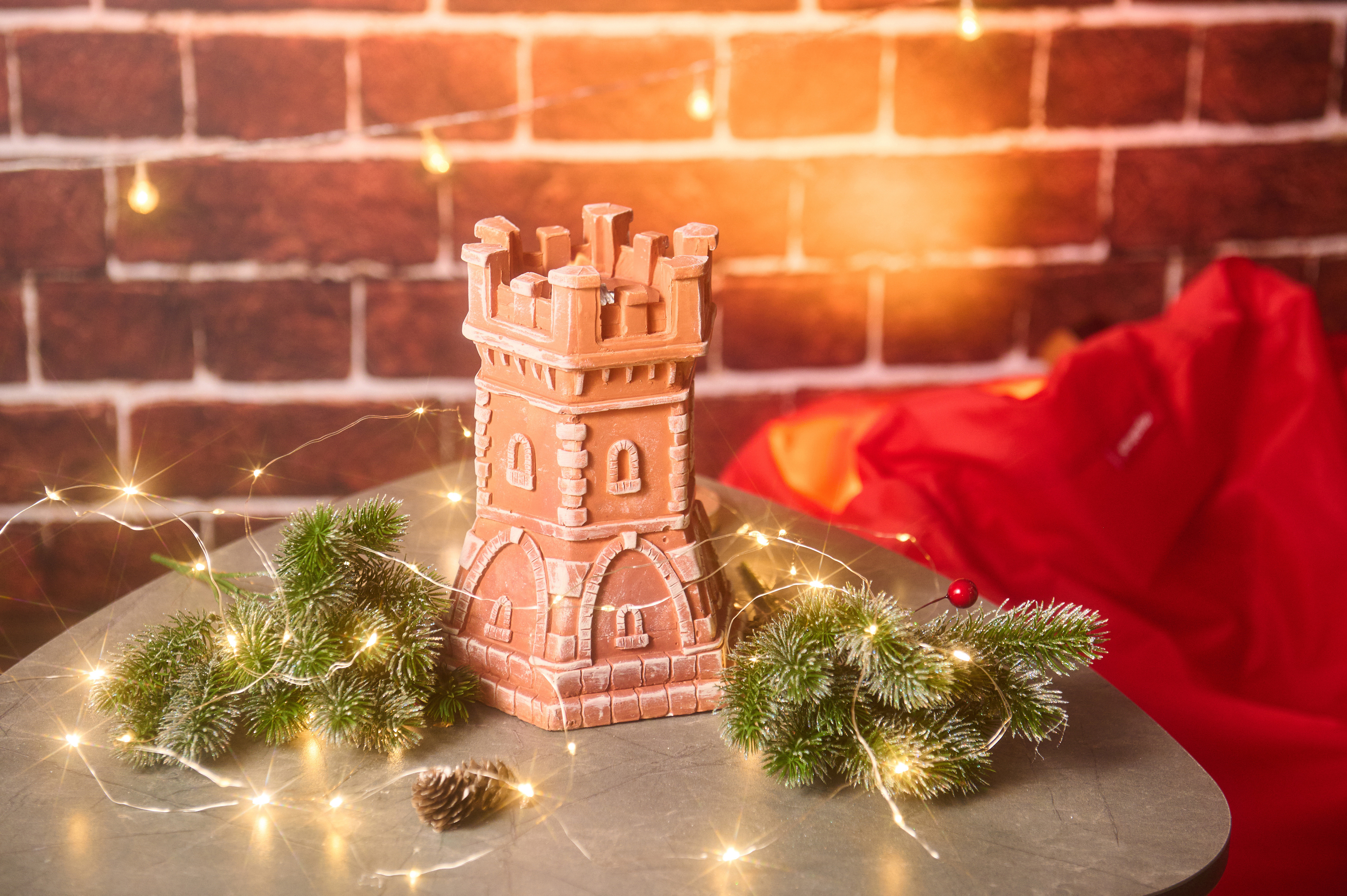 Изображение товара Биосвеча настольная Ognivdom Башня кирпичная