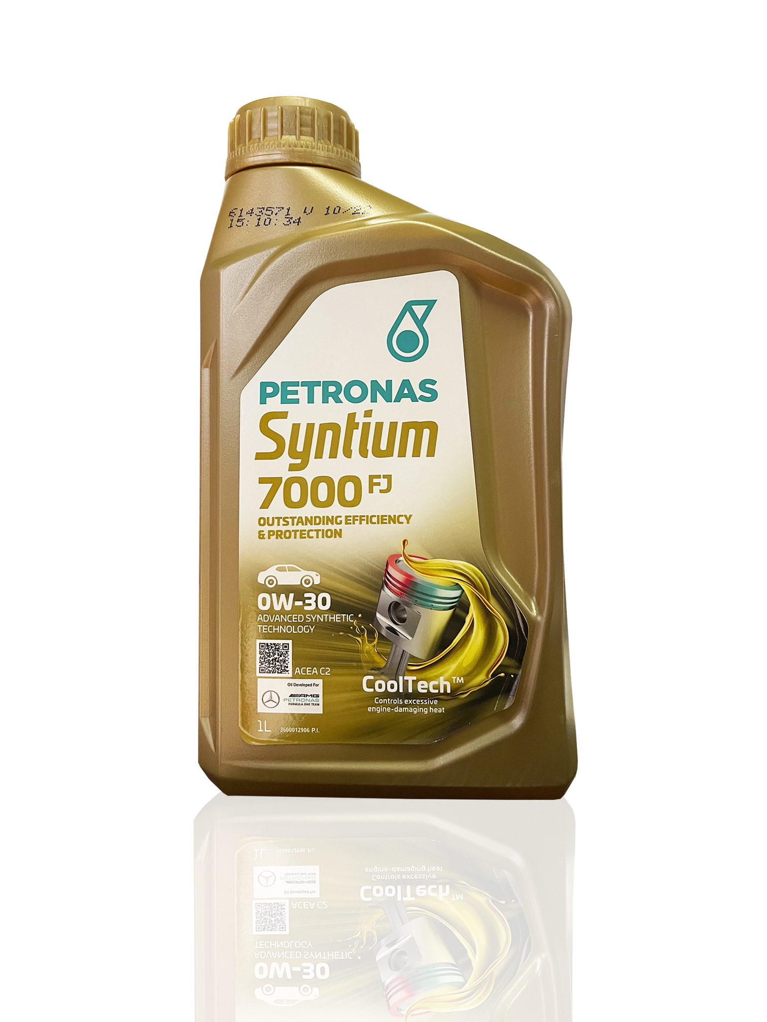 Изображение товара Моторное масло Petronas Syntium 7000 FJ синтетическое 0W30 1 л