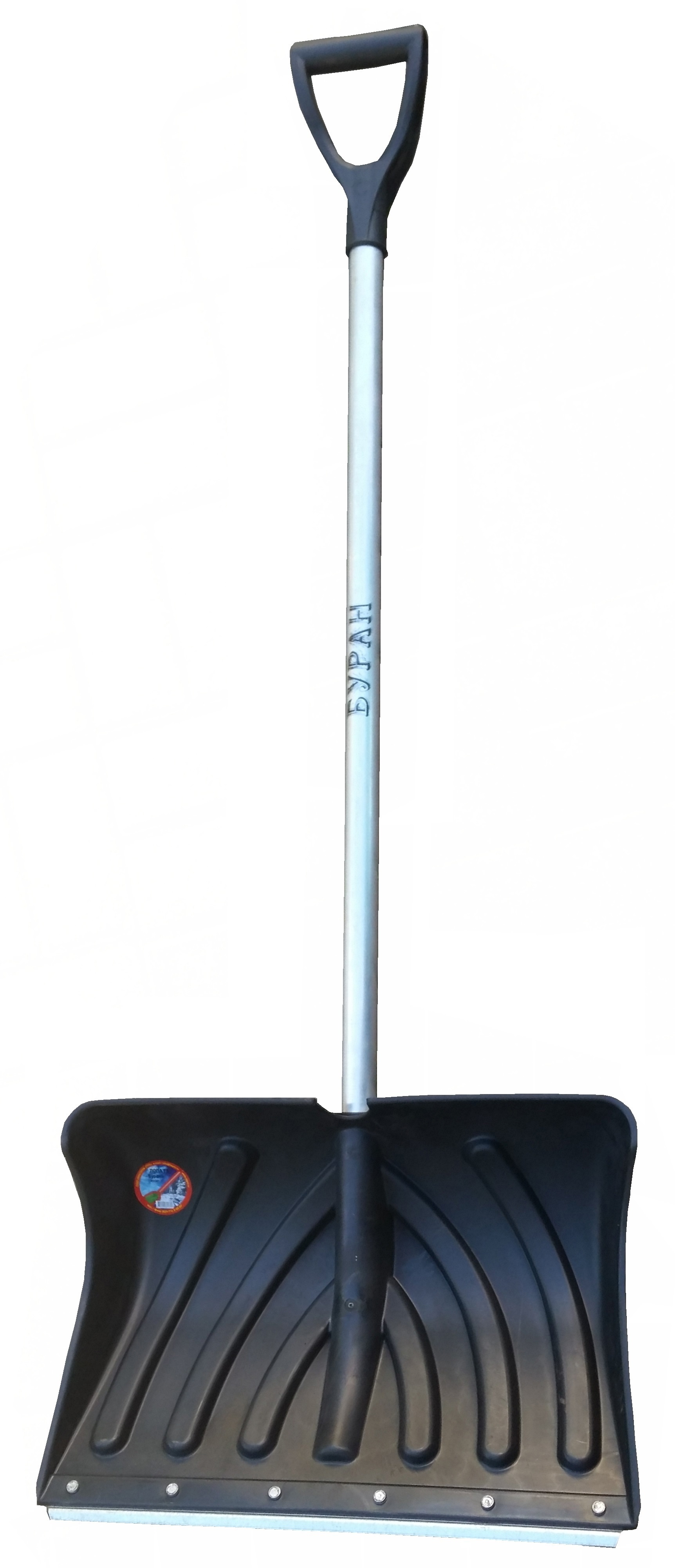 Изображение товара Лопата снегоуборочная Инструм-Агро Буран 490x340 мм алюминиевый черенок