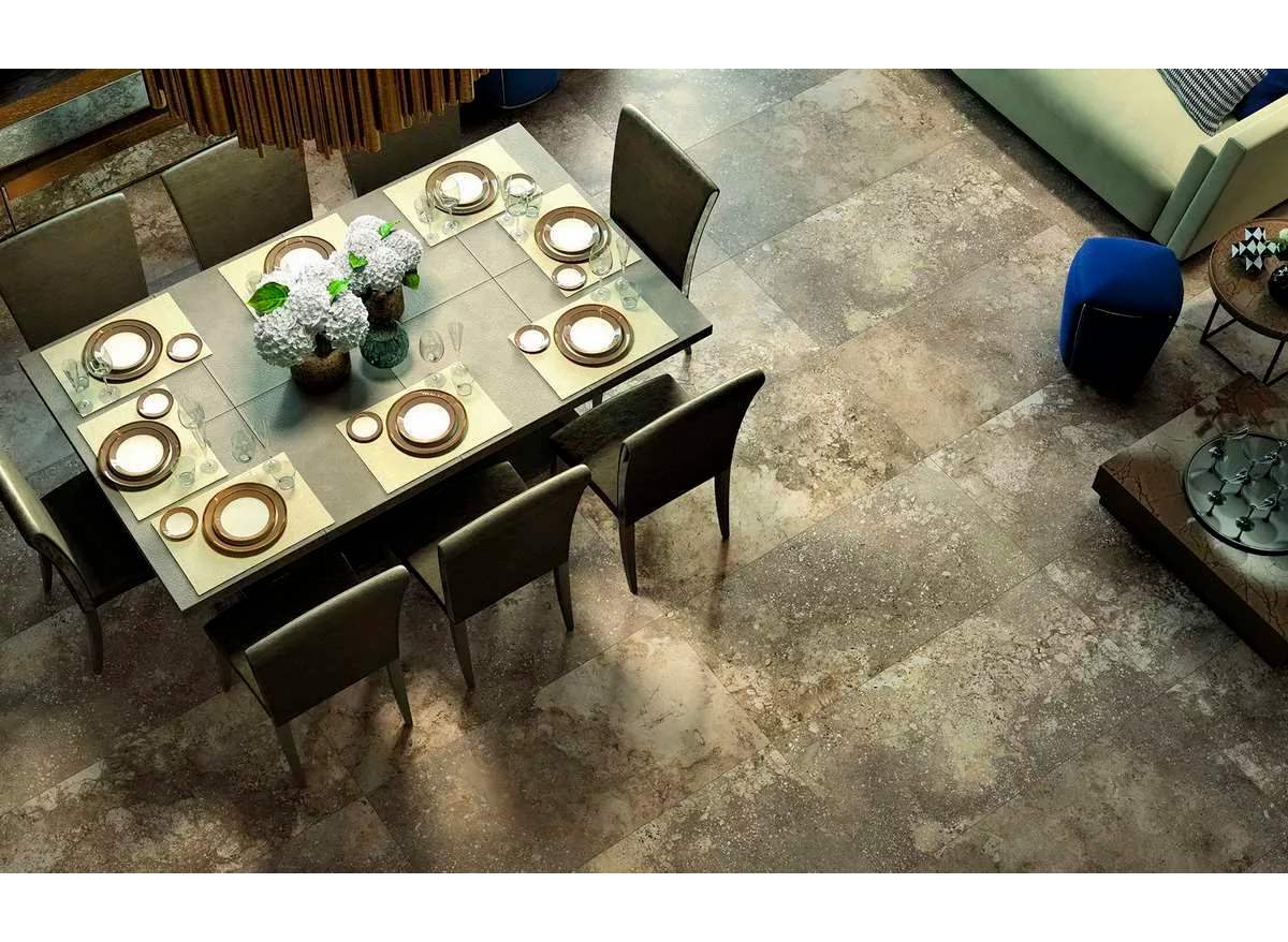 Изображение товара Керамогранит Ldecor Orobianco 12TS LP травертин коричневый 60x120 см