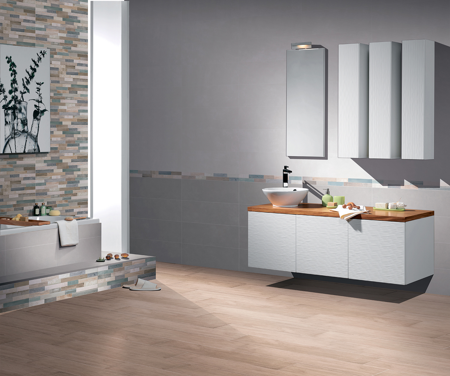 Изображение товара Керамическая настенная плитка I.TILES SOU26MU 20x60 см мультиколор, матовая, Италия