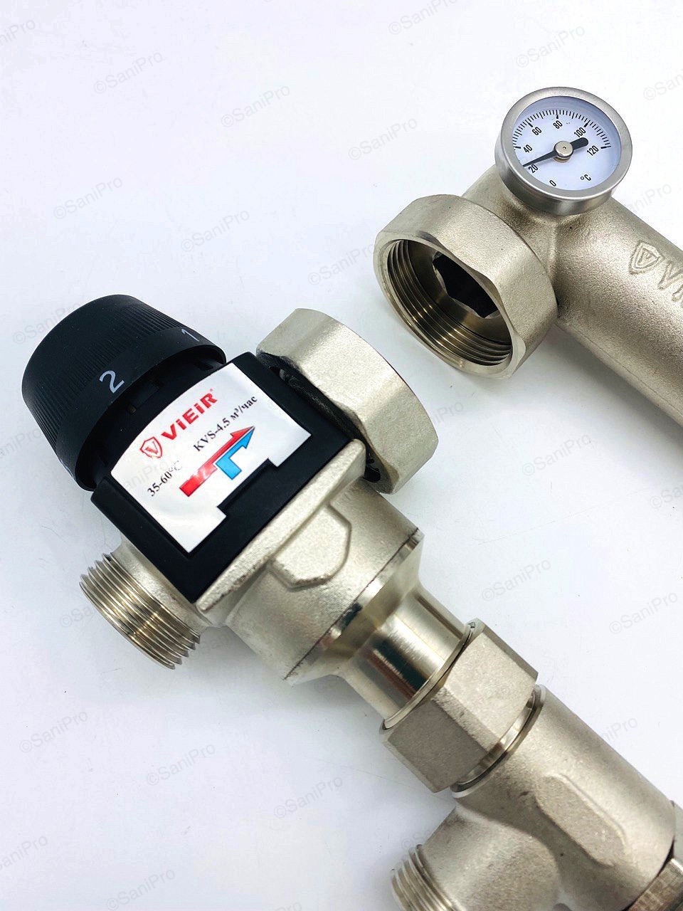 Изображение товара Насосно-смесительный узел ViEiR VR200-A для отопления и теплого пола 1"НР 130/180 мм без насоса