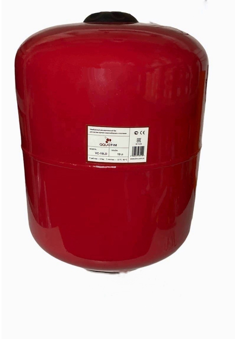 Изображение товара Расширительный бак для ГВС 24 л Aquatim 3/4" красный