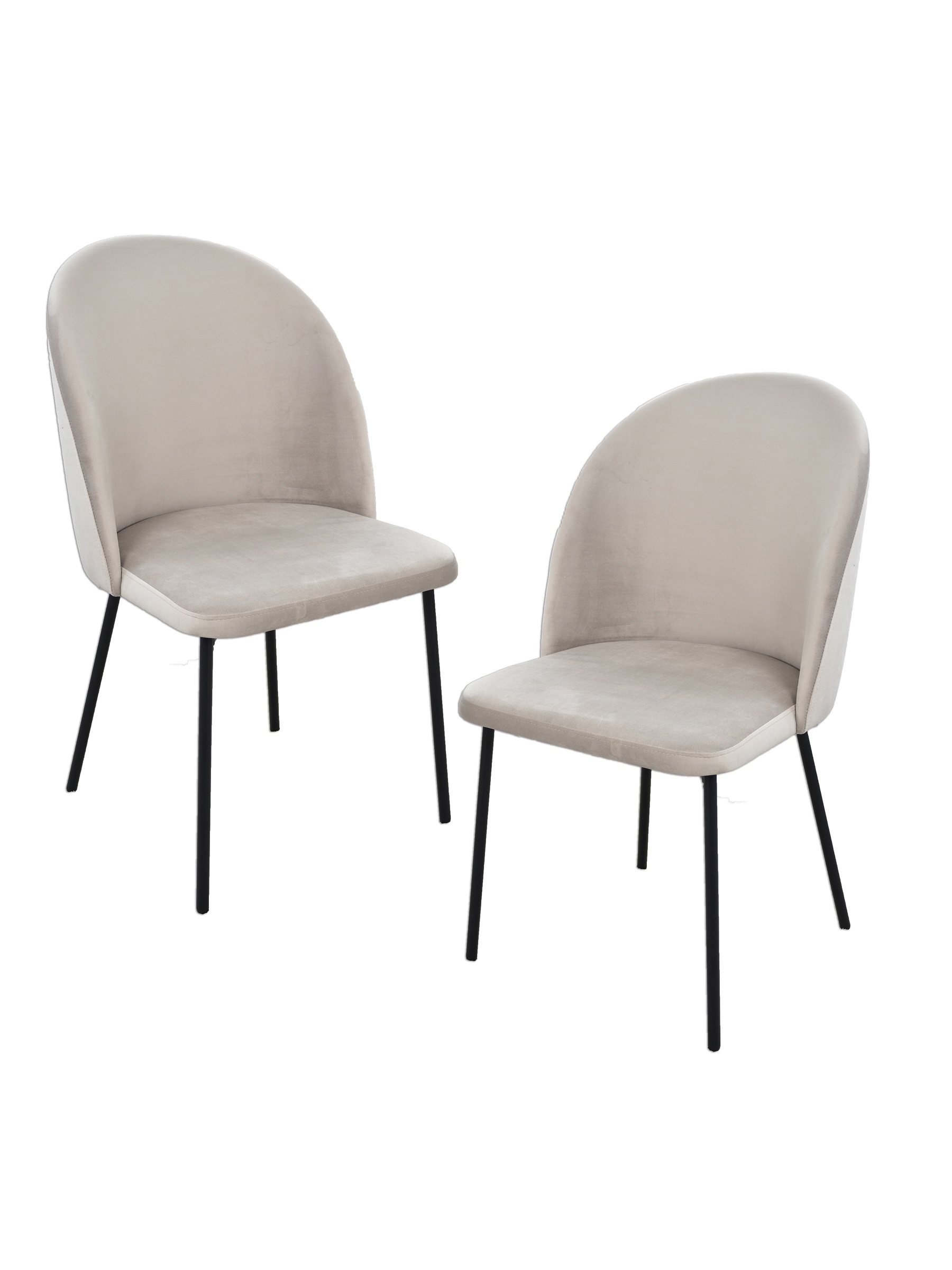 Изображение товара Комплект стульев 2 шт Estente Helga(2) 90x50x50 см жаккард/шенилл цвет дымно-серый