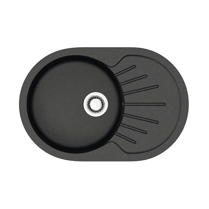 Изображение товара Врезная мойка Azario CS00079913 75x50.50x21 см искусственный камень цвет черный