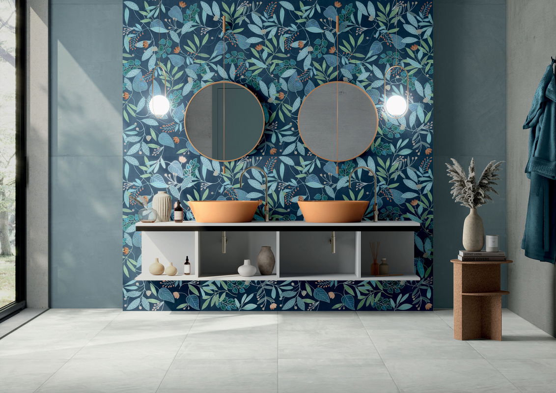 Изображение товара Плитка керамогранит Dado Wallpapers Blue Forest 60x120 см Италия