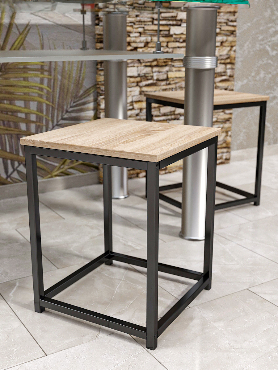 Изображение товара Стильный металлический табурет Estente Oscar 36x46 см в европейском стиле ЛОФТ