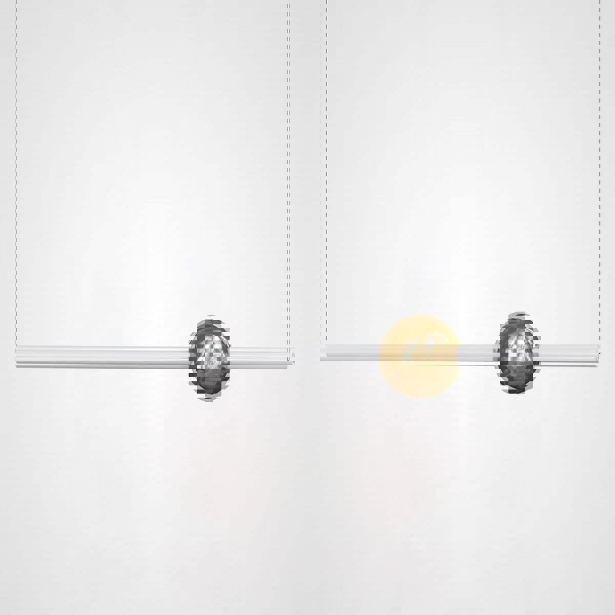 Изображение товара Люстра потолочная IMPERIUMLOFT ORION GLOBE LIGHT 1 лампа золото белый дизайн