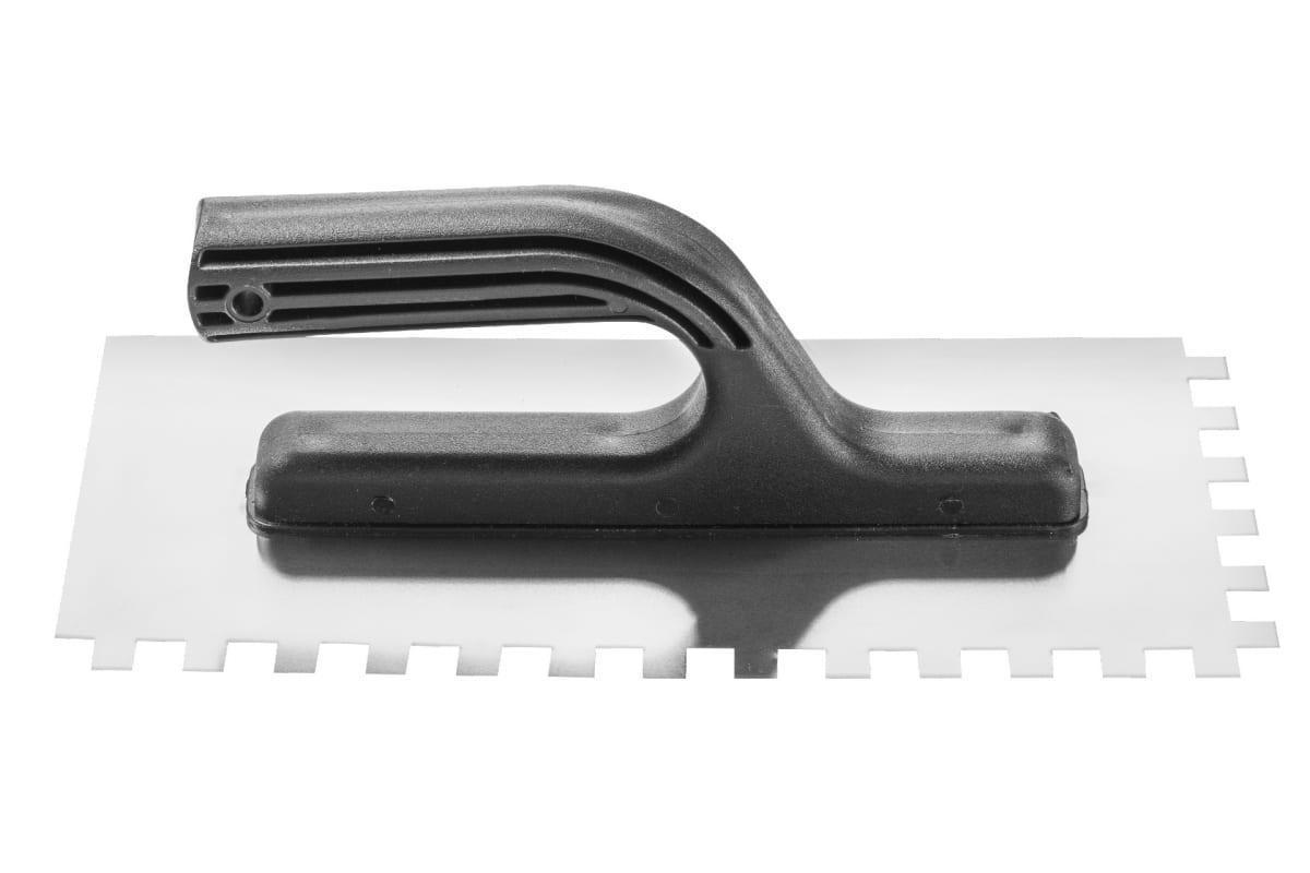 Изображение товара Гладилка зубчатая Hardy 0800-332710 из нержавеющей стали 130x270 мм, зуб 10x10 мм
