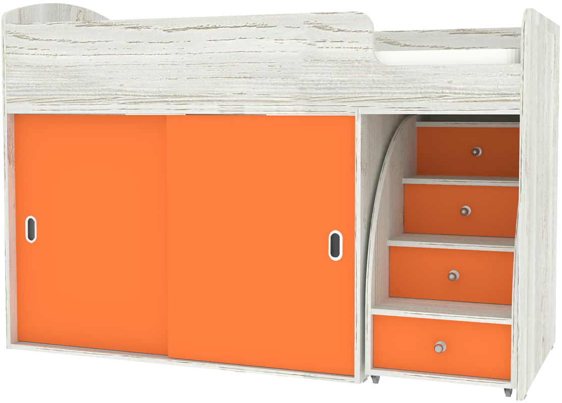 Изображение товара Детская кровать Кариви Малыш Купе чердак 164x110 см экологически чистая Россия