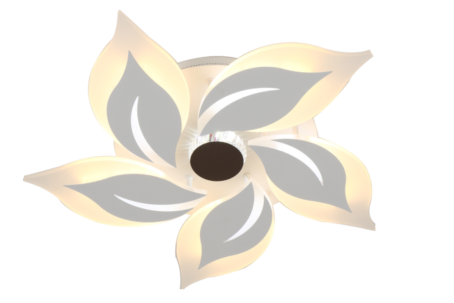 Изображение товара Люстра потолочная светодиодная J-LIGHT FLO Вт ER 5538/85C LED*80x4 Вт белый,хром/без плафона