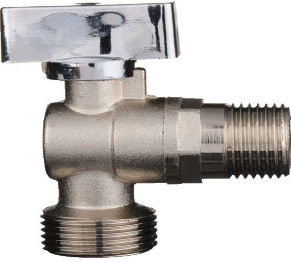 Изображение товара Кран шаровый угловой Terma 1/2"*3/4" 741 Латунь