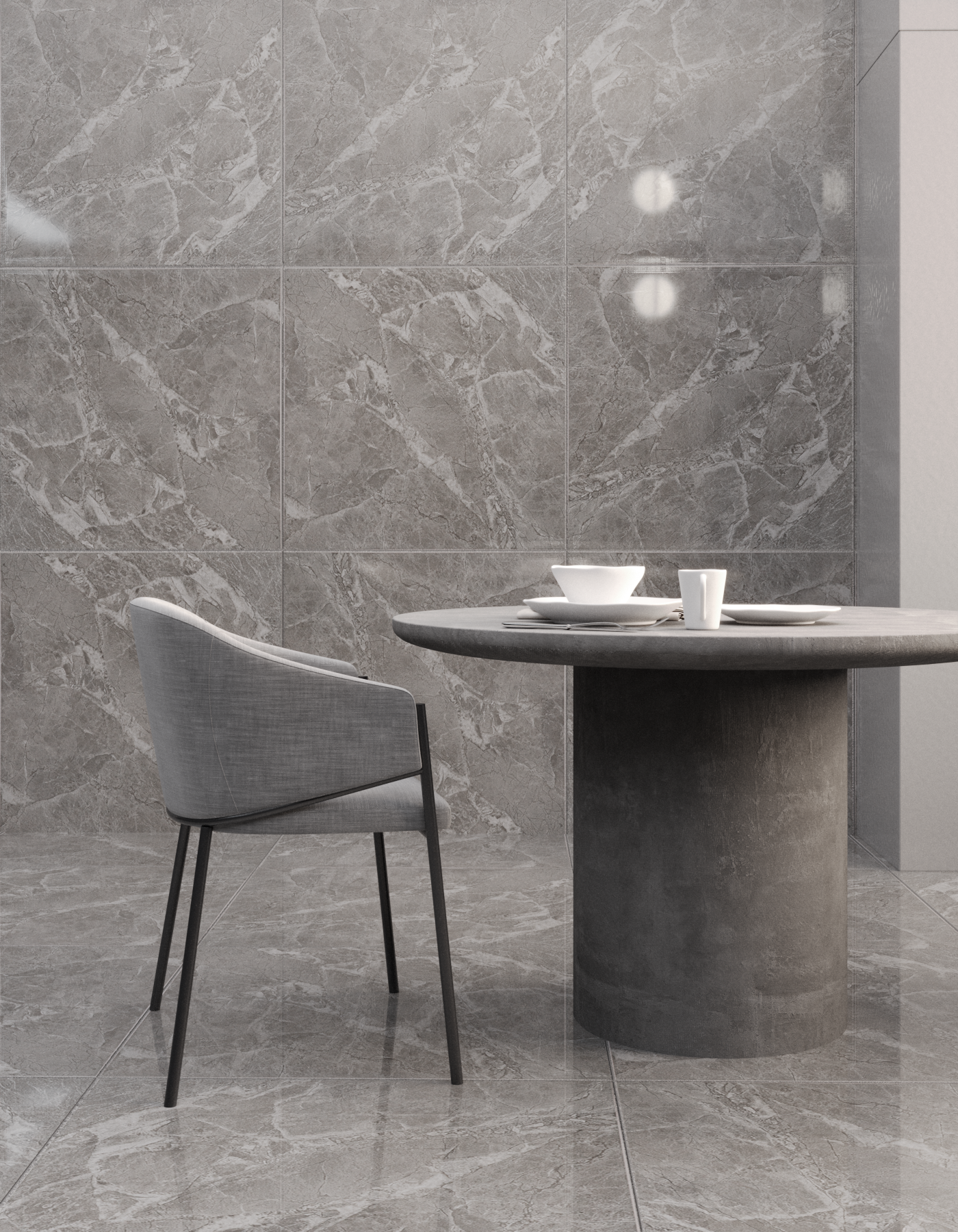 Изображение товара Керамогранит Smregion Y99127 серый 800x800 мм