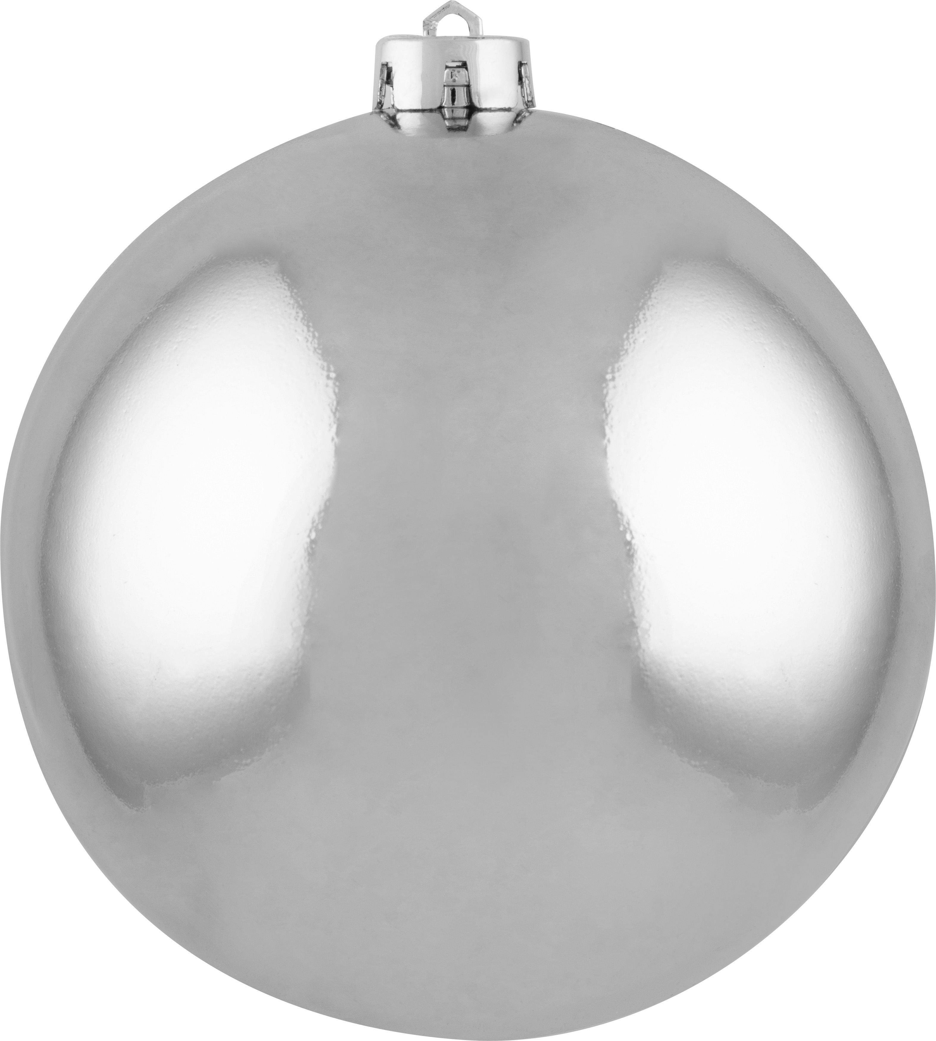 Изображение товара Ёлочный шар Волшебная страна 15 см серебристый пластиковый украшение для елки