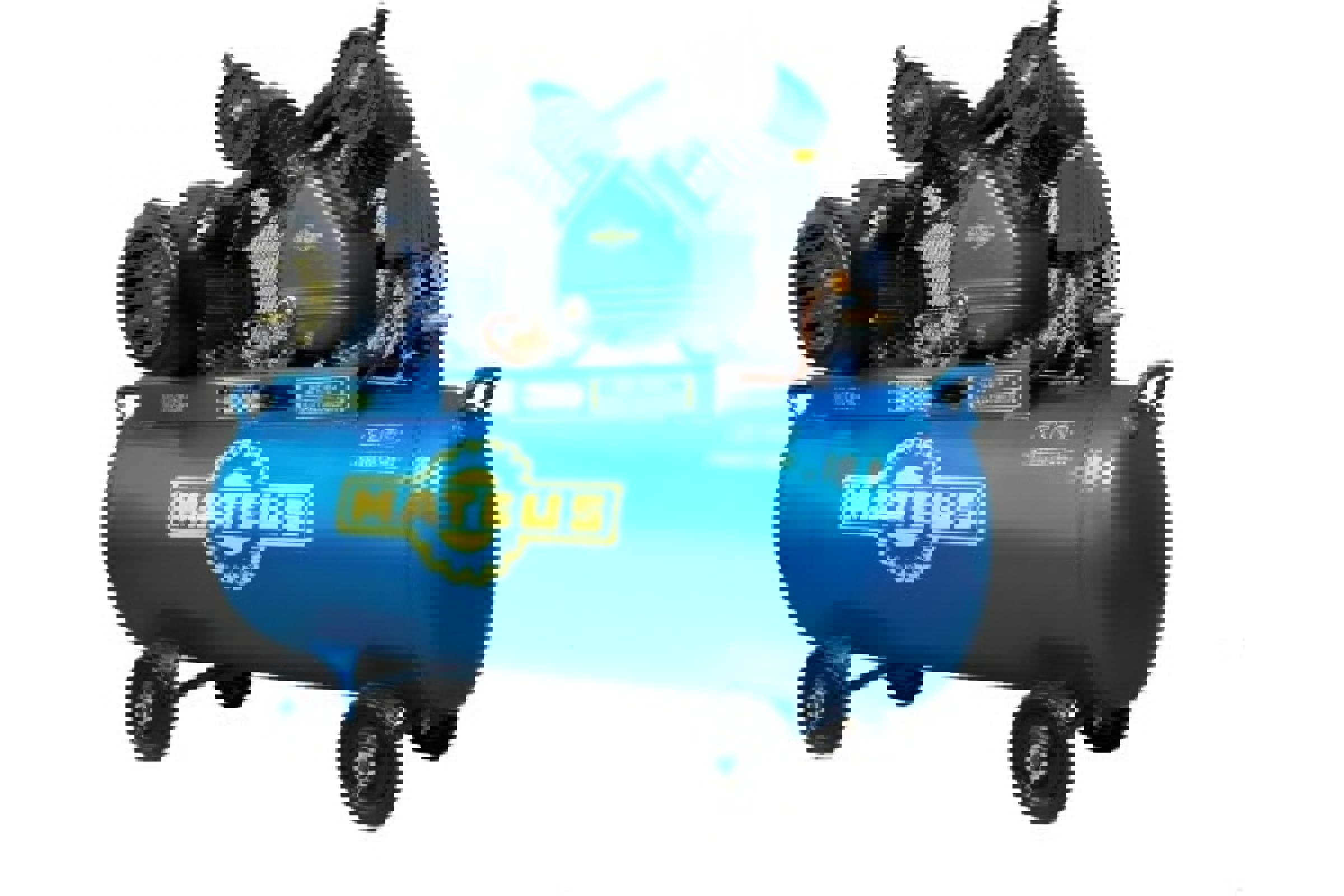 Изображение товара Компрессор ременной Mateus MS03304, 62 л, 170 л/мин