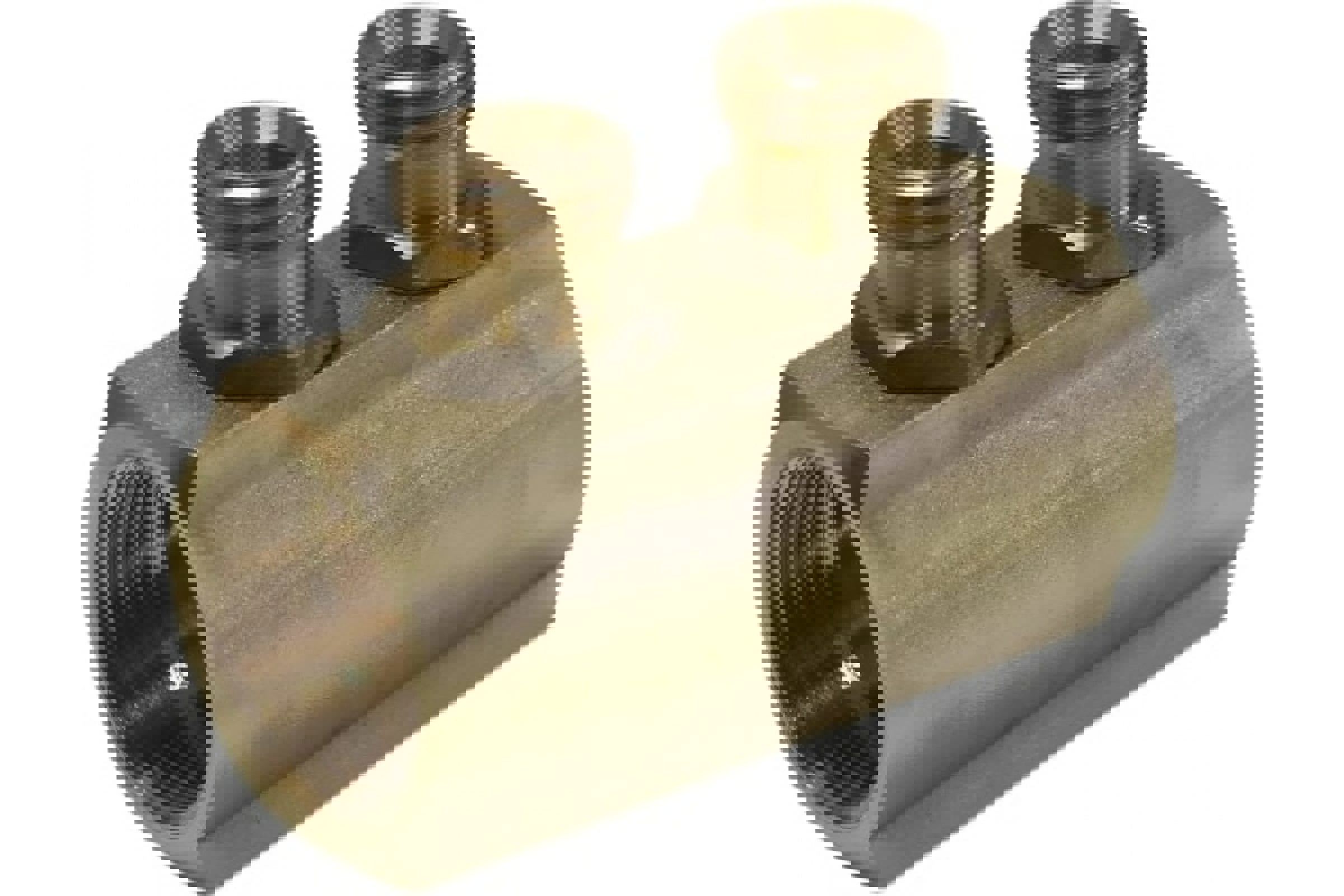 Изображение товара Коллектор ВР1 2 выхода НР1/2 межосев. 35мм ДТРД для водоснабжения и газовых систем