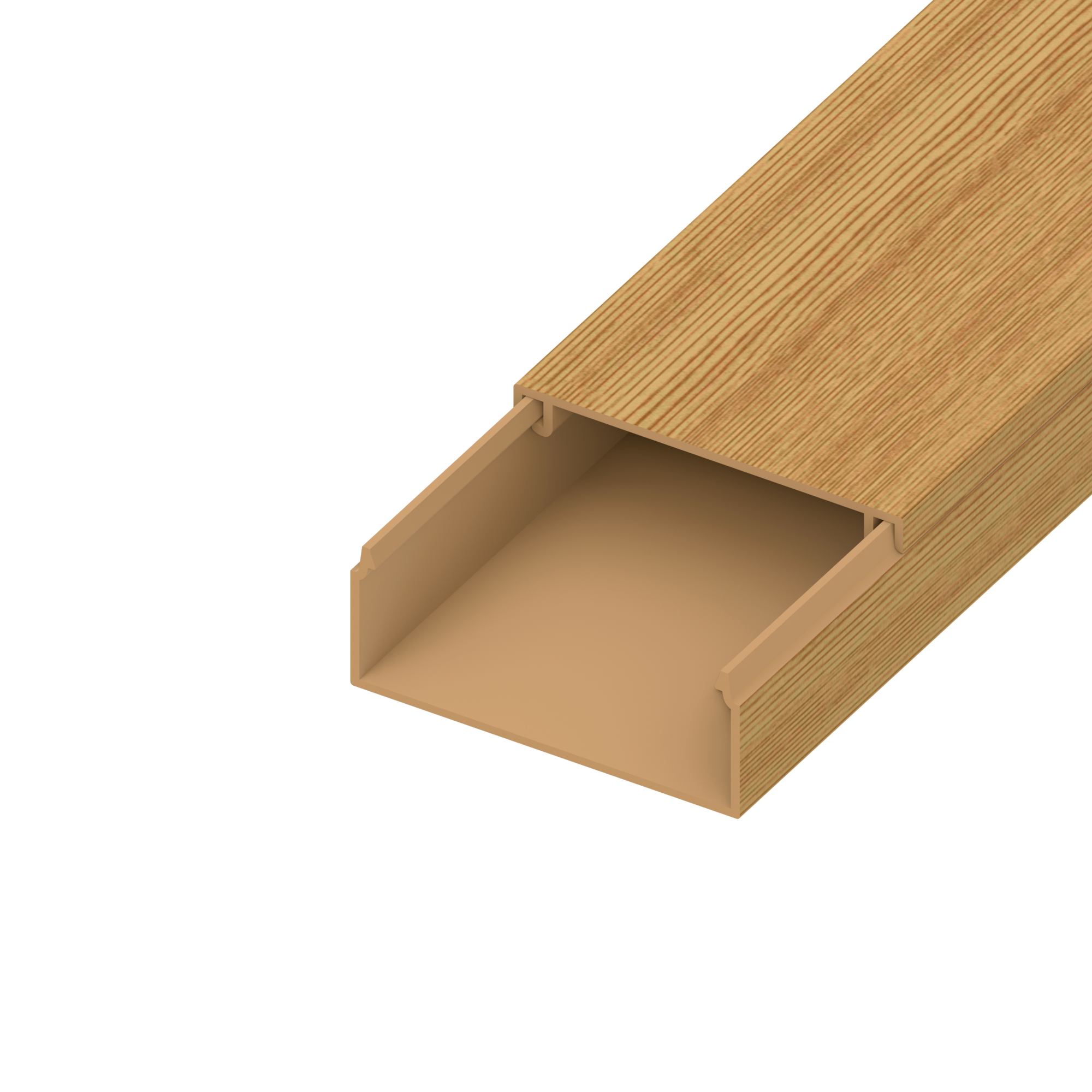 Изображение товара Кабель-канал Agis profile 40x16 мм 200 см цвет сосна 3 d 5 шт. в упаковке