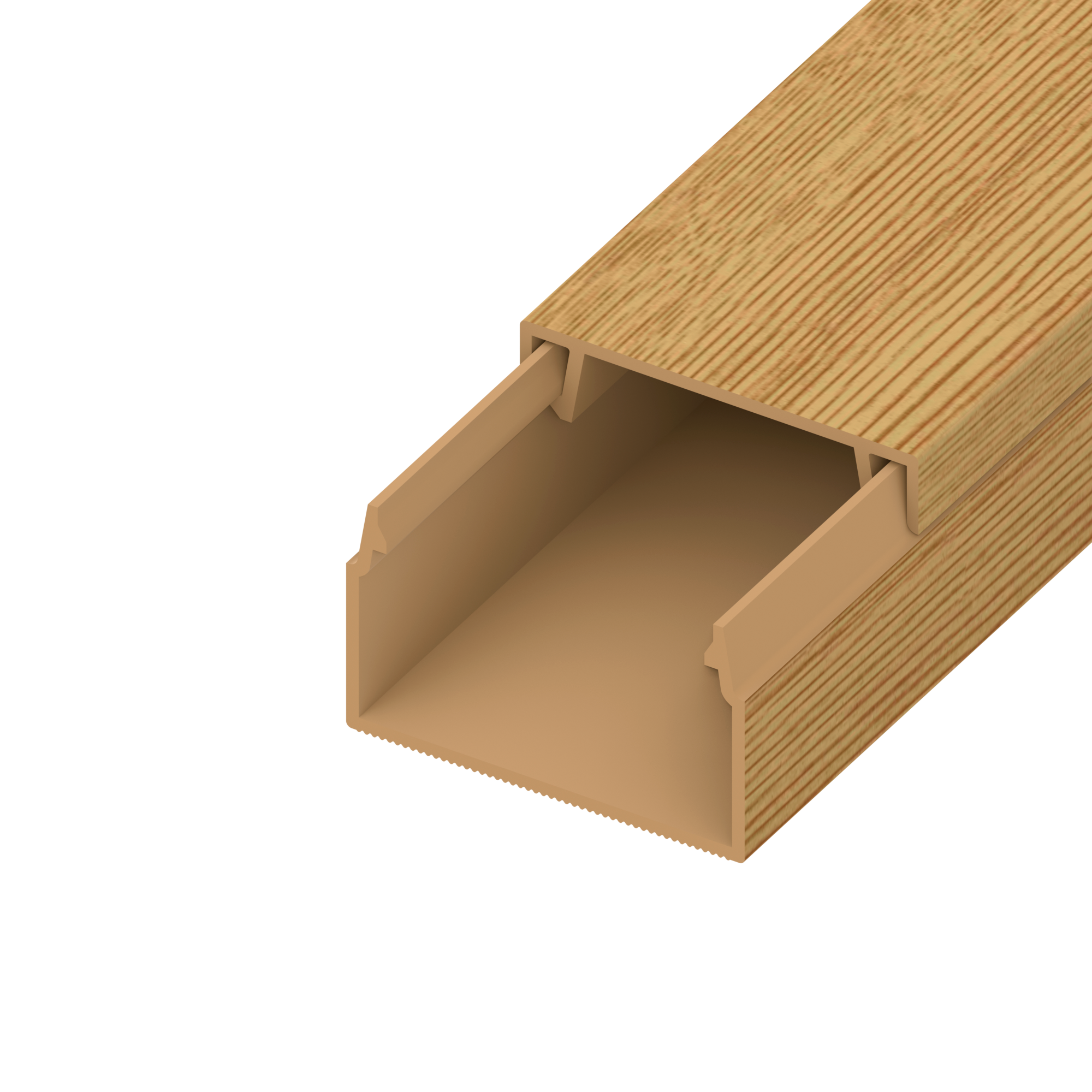 Изображение товара Кабель-канал Agis profile 25x16 мм 200 см цвет сосна 3 d 5 шт. в упаковке