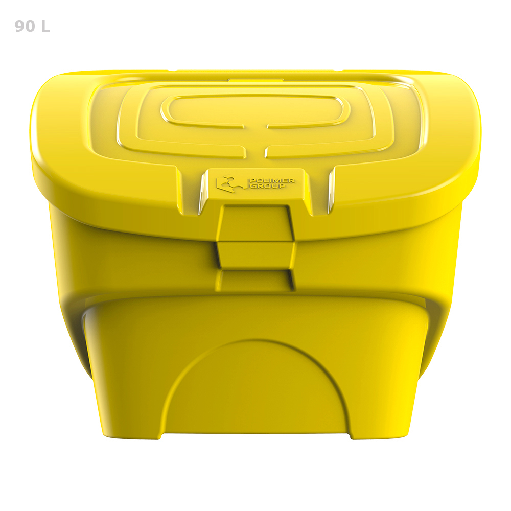 Изображение товара Ящик Polimer group FB907 60x62x73 см полиэтилен желтый для хранения и промышленного использования