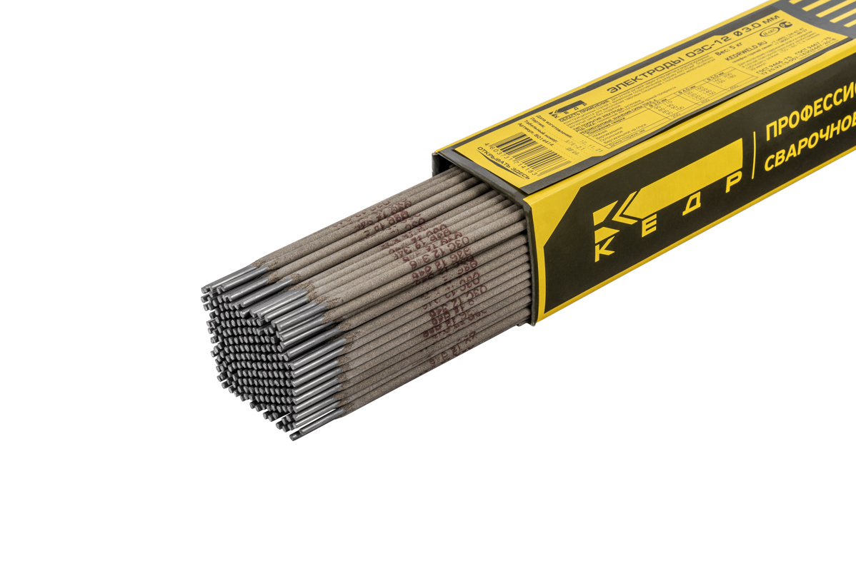 Изображение товара Электрод сварочный ОЗС-12 КЕДР 3 мм Изображение товара Электрод сварочный ОЗС-12 КЕДР 3 мм