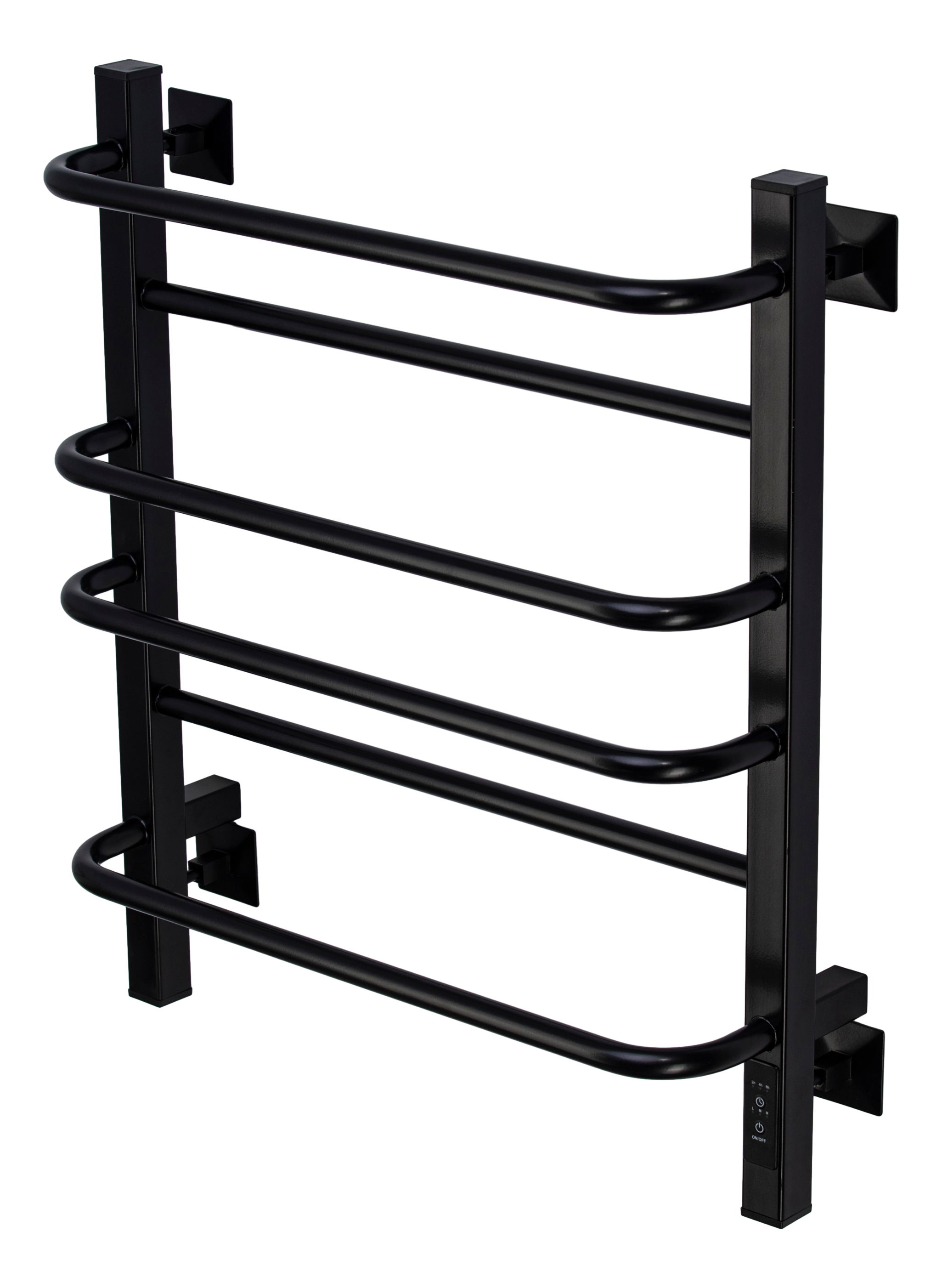 Изображение товара Электрический полотенцесушитель COMFYSAN Puro-K EC-6 600х500 мм 268 Вт черный с терморегулятором