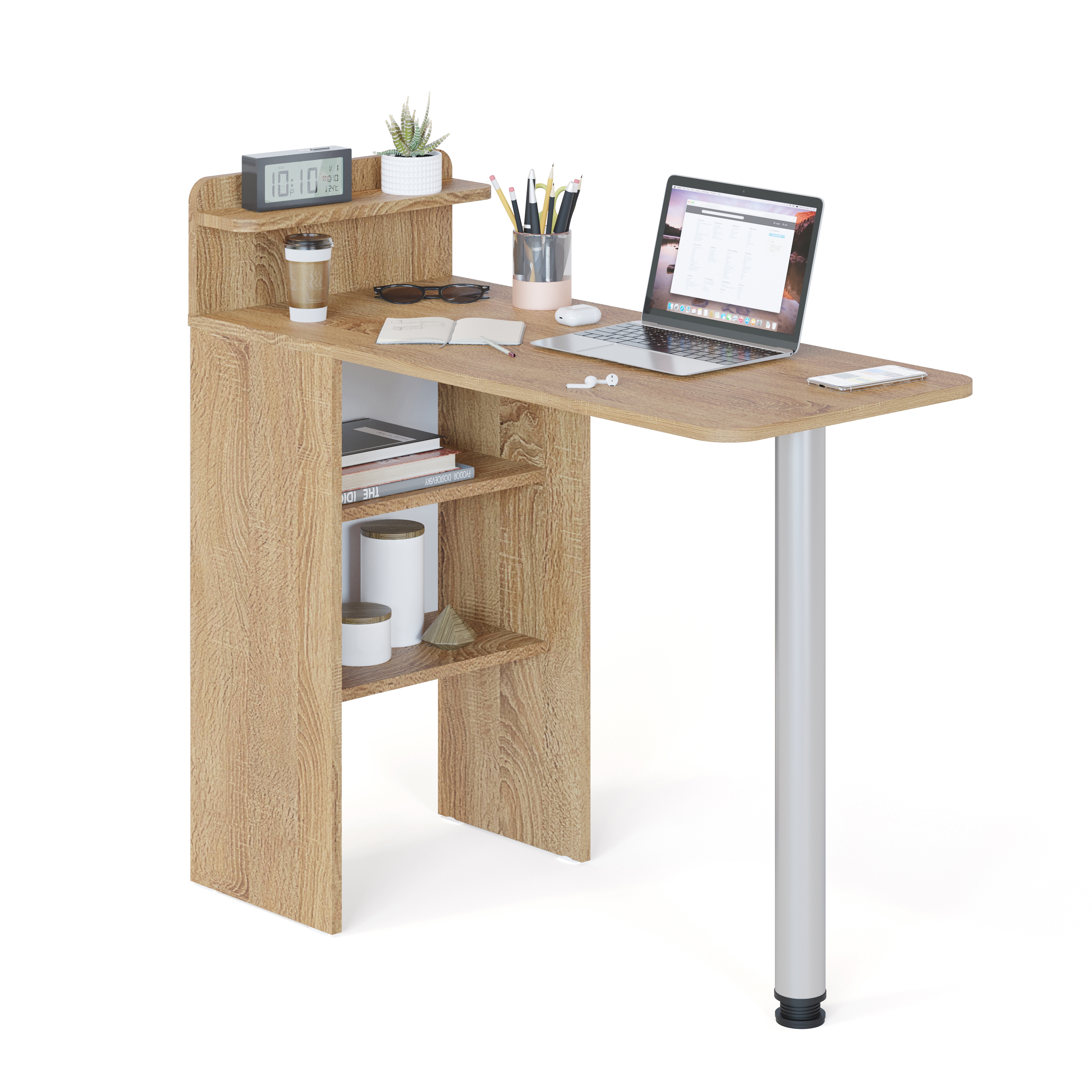 Изображение товара Кухонный стол прямоугольный Сокол-Т СП-19 99.6x44.6 см ЛДСП Дуб сонома