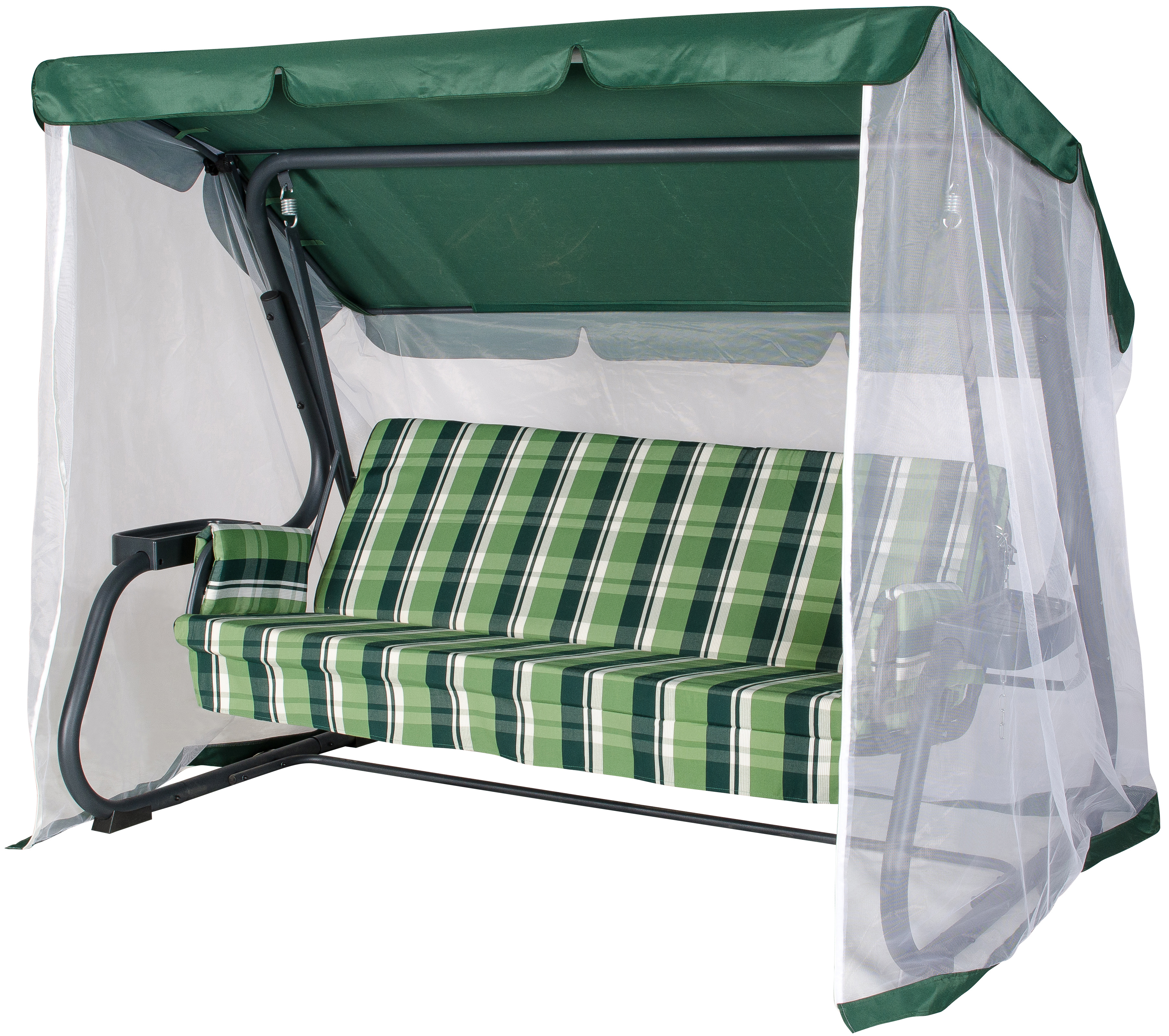 Изображение товара Качели садовые Удачная мебель A27А 303 Варадеро 3-х местные до 350 кг зеленый