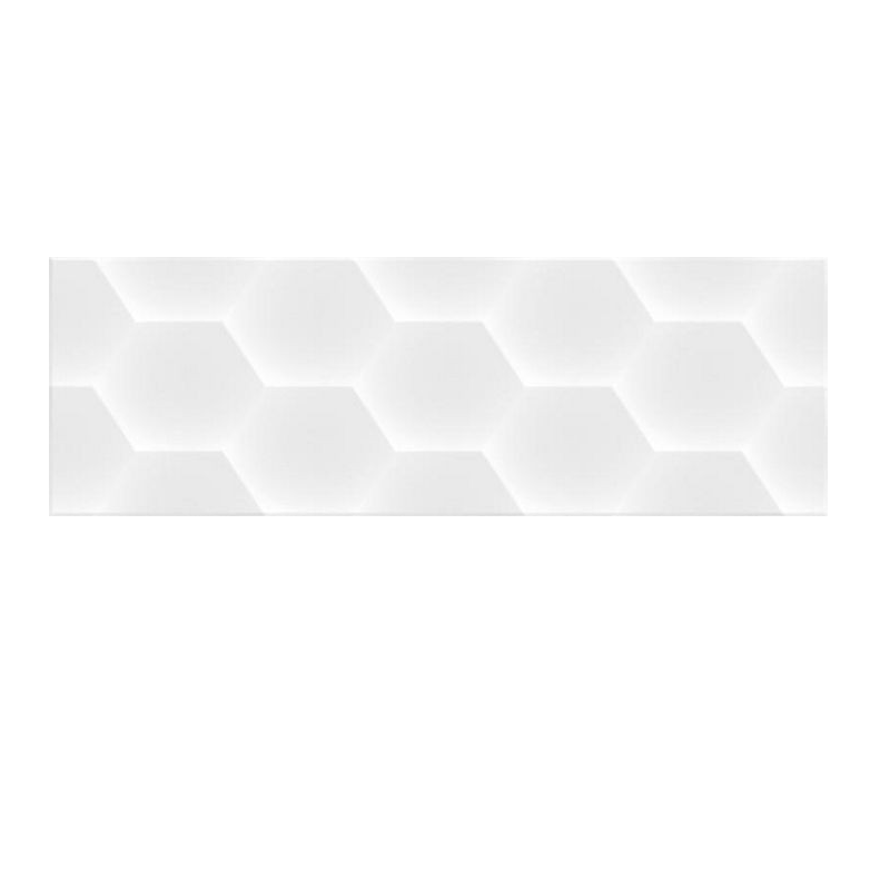 Изображение товара Керамическая плитка Granito Soft Geom белая 20x60 см настенная для интерьера