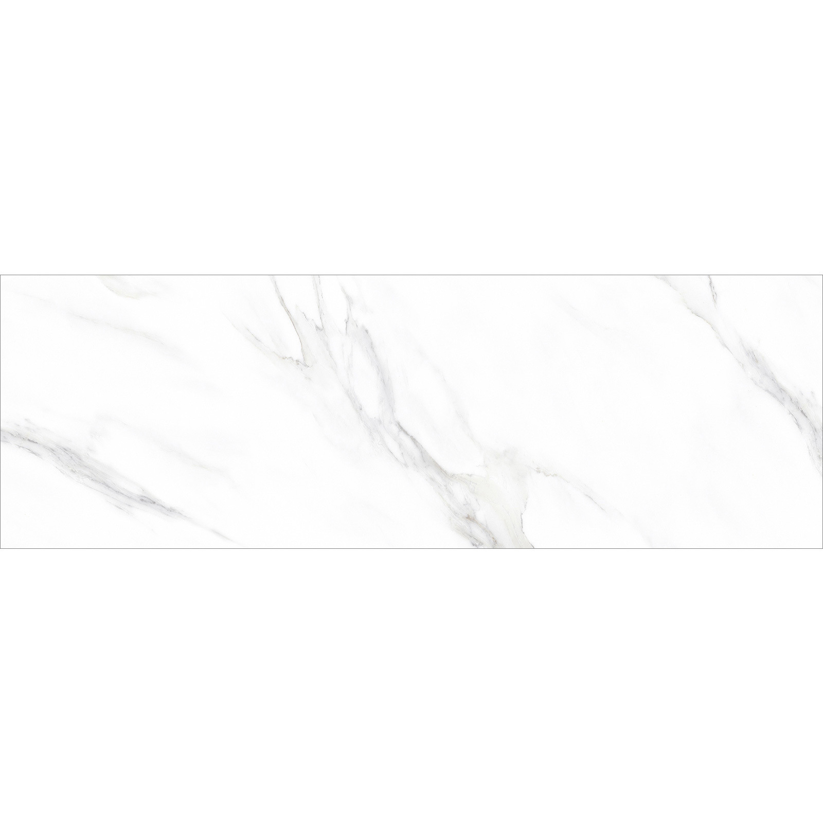 Изображение товара Современная белая керамическая плитка Alma Ceramica Iceberg 30x90 см с глянцевым финишем